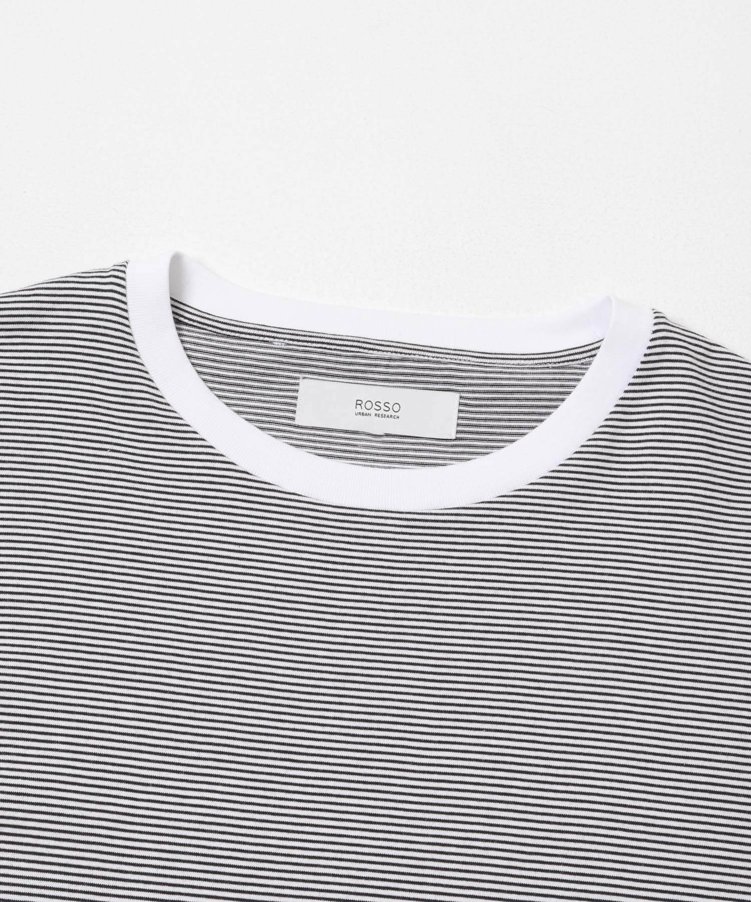 『XLサイズあり』『UR TECH』汗ジミ防止クルーネックTシャツ WHTxBLK S