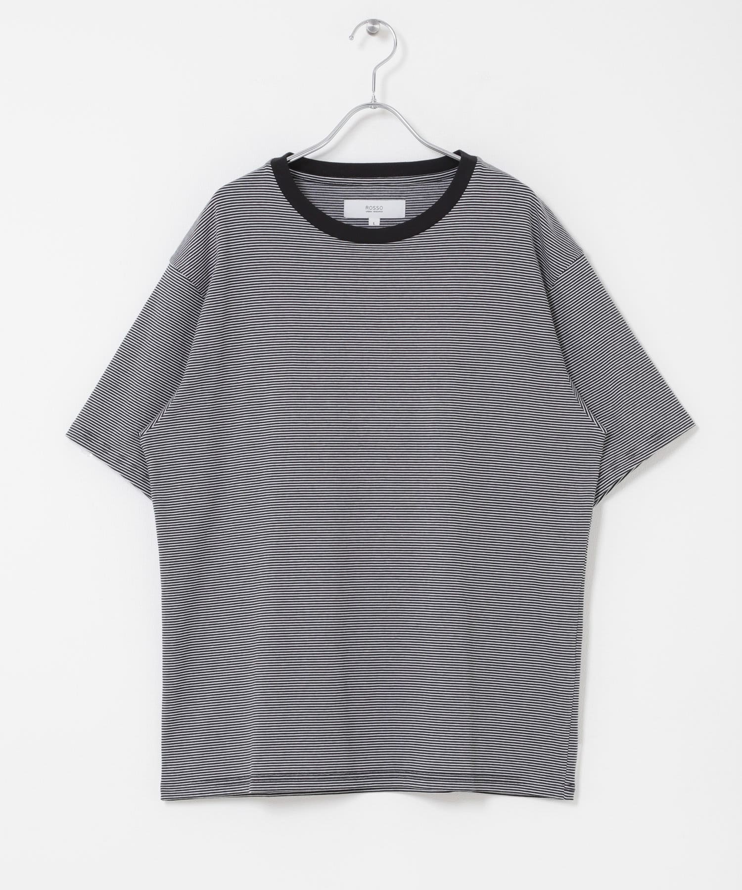 『XLサイズあり』『UR TECH』汗ジミ防止クルーネックTシャツ BLKxWHT S