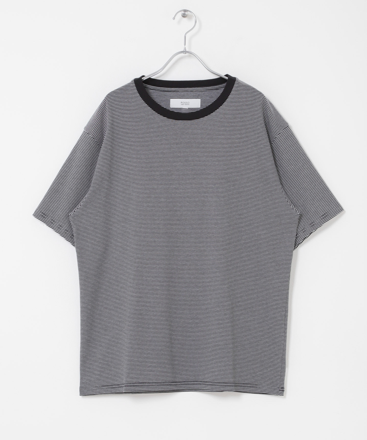 『XLサイズあり』『UR TECH』汗ジミ防止クルーネックTシャツ BLKxWHT S