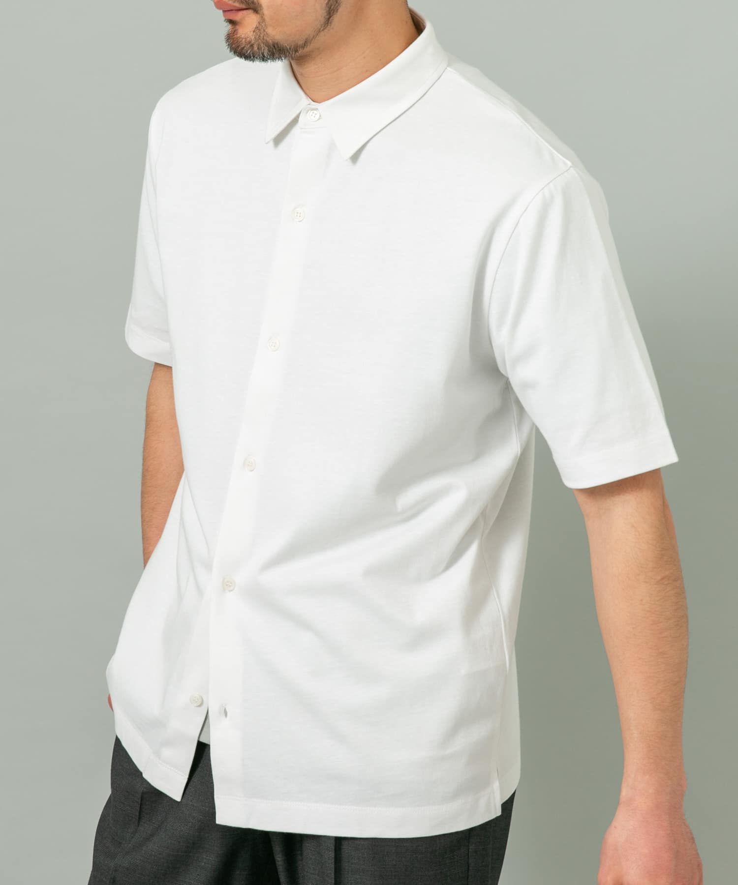 『XLサイズあり』『UR TECH』汗ジミ防止レギュラーシャツ WHITE M