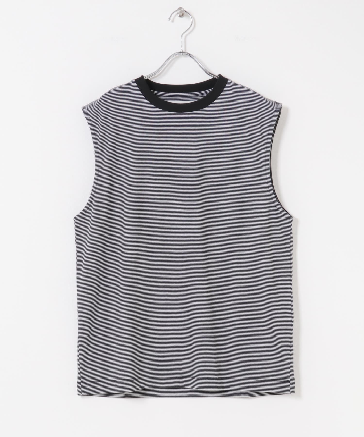 『WEB限定』『XLサイズあり』『UR TECH』汗ジミ防止タンクトップ BLKxWHT S