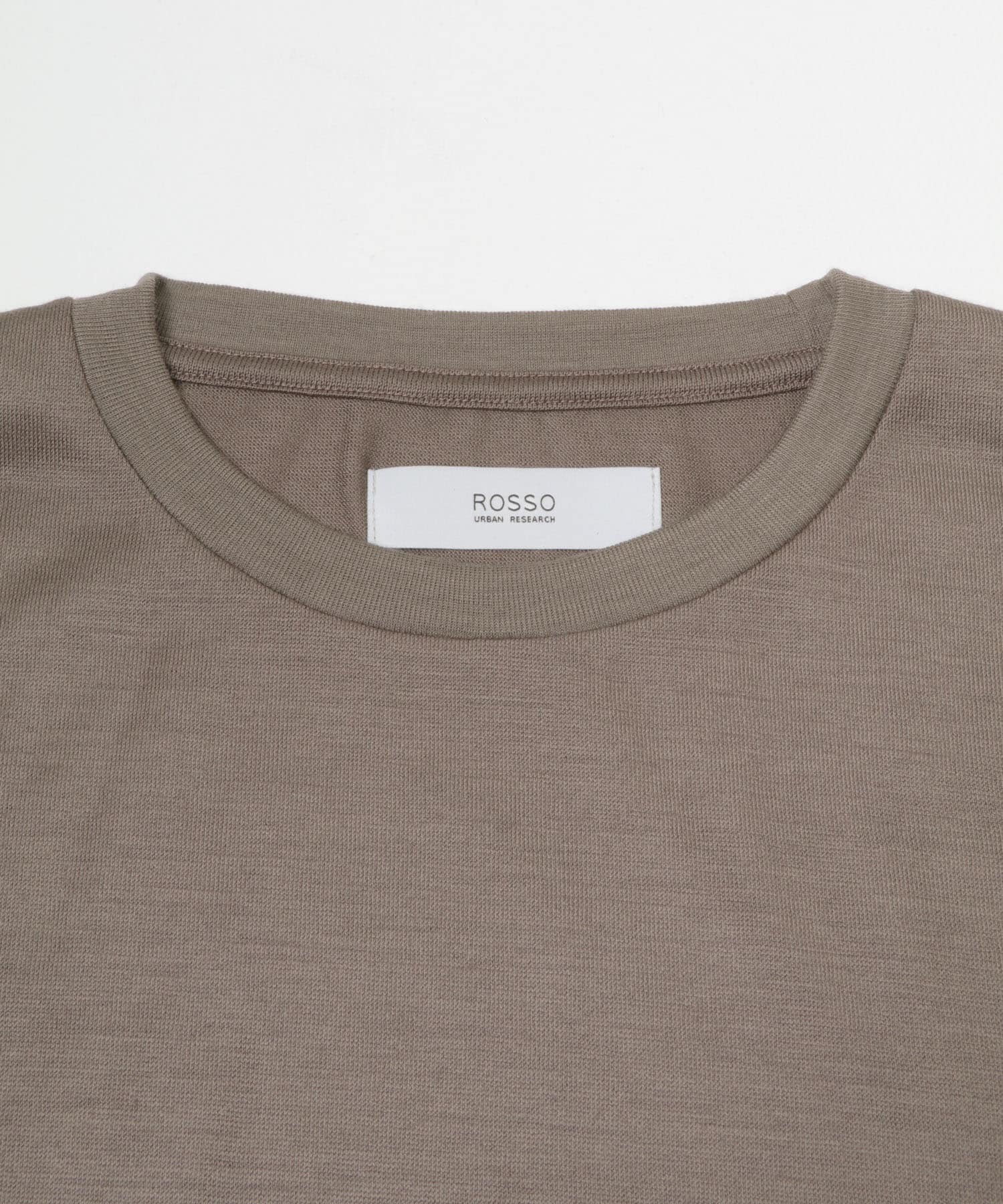 『XLサイズあり』ハイクオリティショートスリーブウールTシャツ GREIGE M