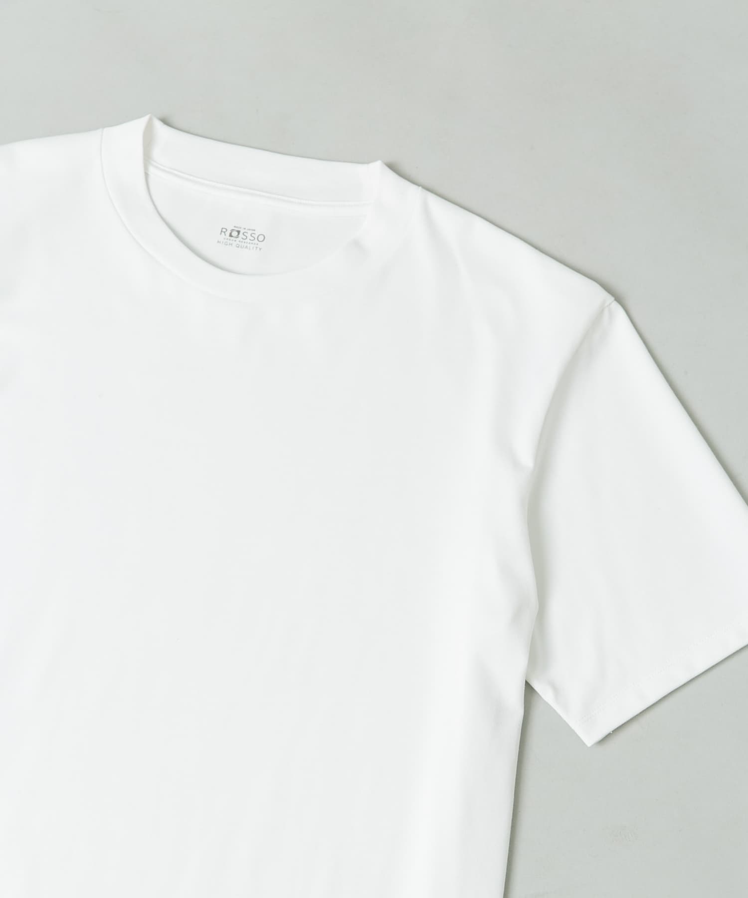 『接触冷感/吸水速乾/UVカット』ハイクオリティドレスTシャツ WHITE L