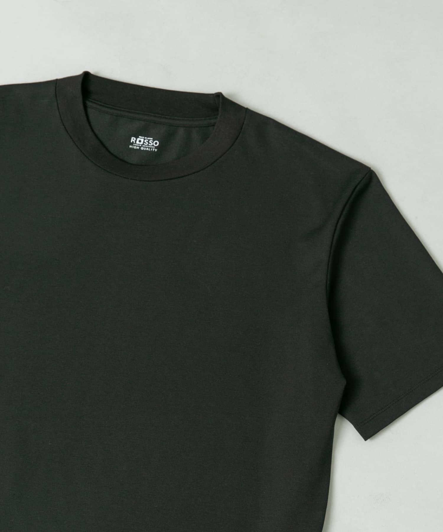 『接触冷感/吸水速乾/UVカット』ハイクオリティドレスTシャツ BLACK M