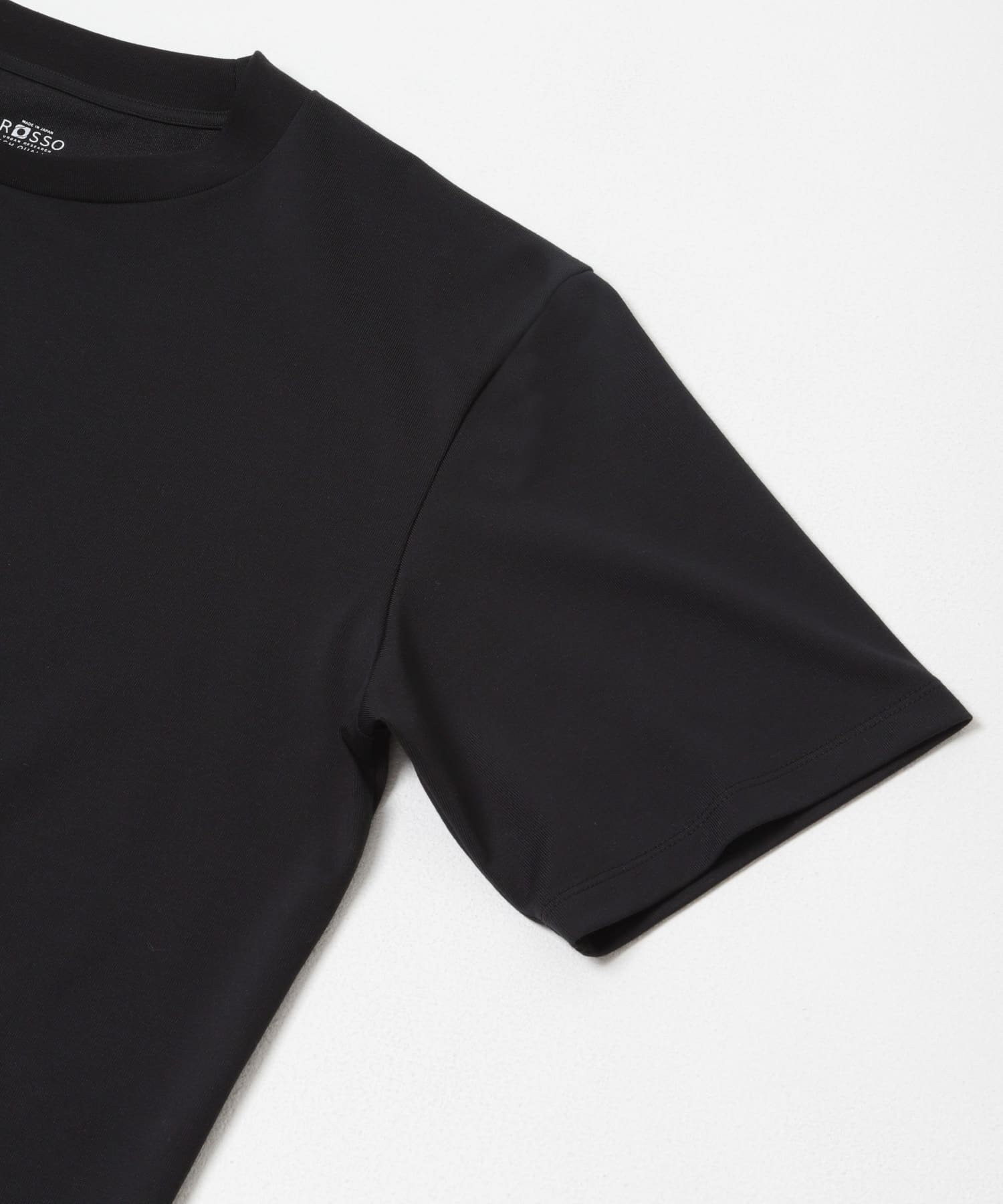 『接触冷感/吸水速乾/UVカット』ハイクオリティドレスTシャツ BLACK S