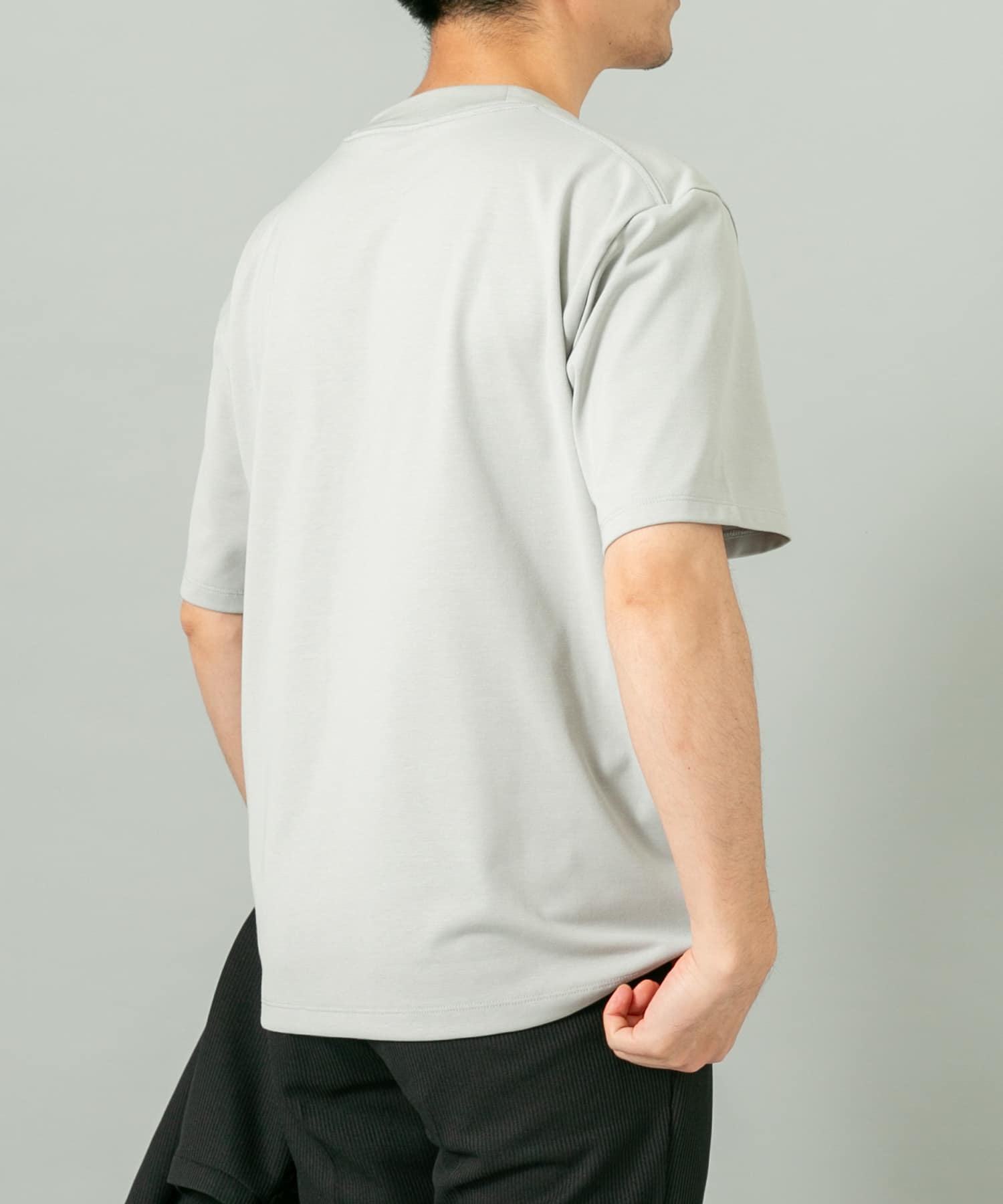 ハイクオリティドレスTシャツ ICE GRAY S