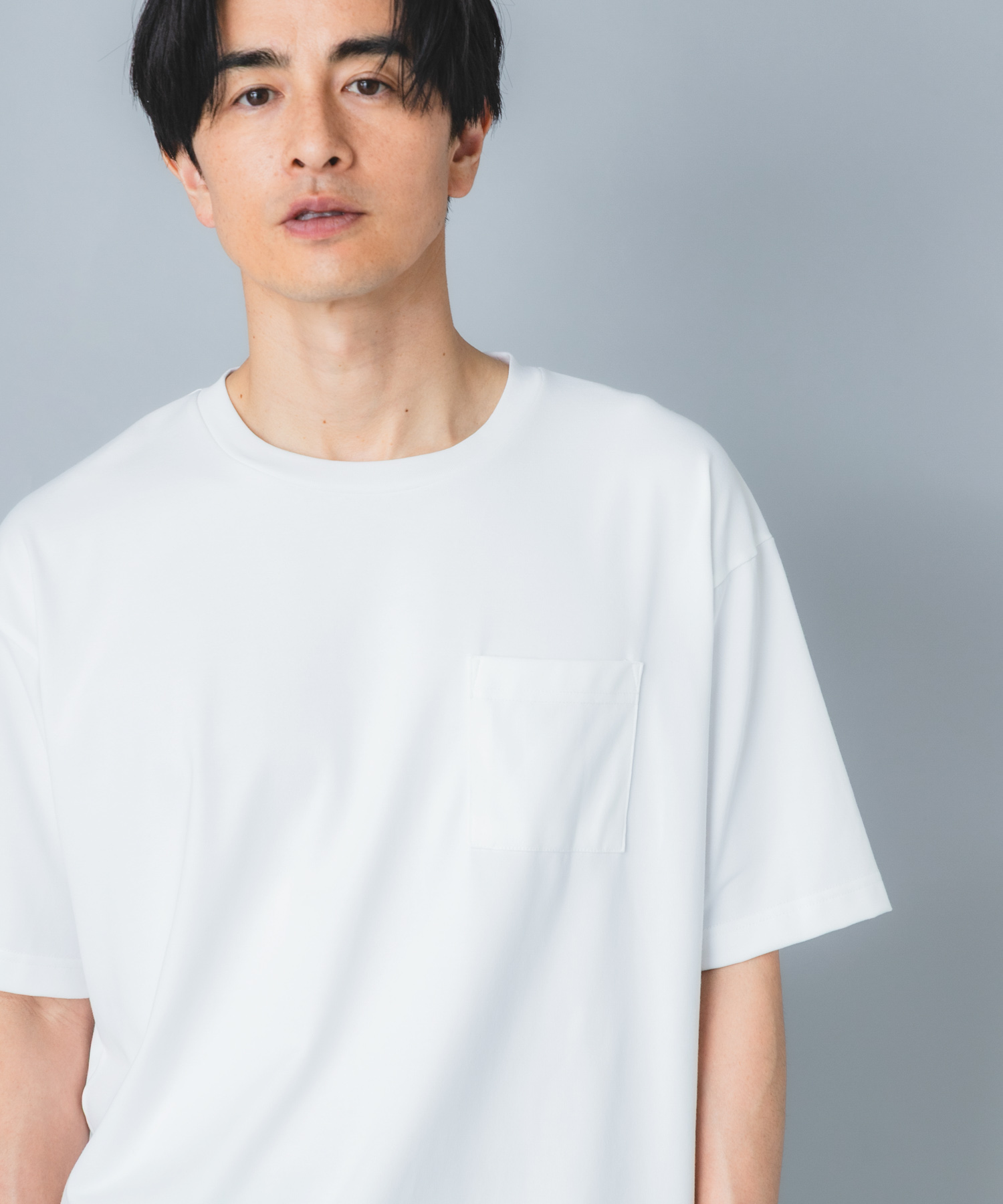 『接触冷感/吸水速乾/UVカット』ハイクオリティリラックスフィットTシャツ