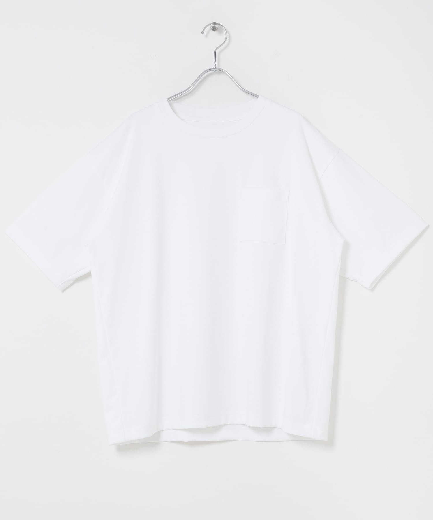 『接触冷感/吸水速乾/UVカット』ハイクオリティリラックスフィットTシャツ WHITE S
