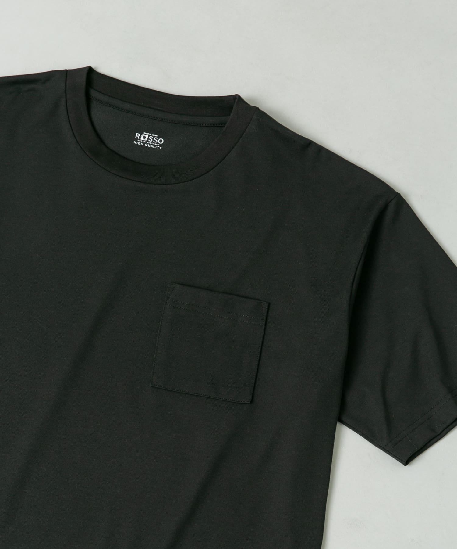 ハイクオリティリラックスフィットTシャツ BLACK S
