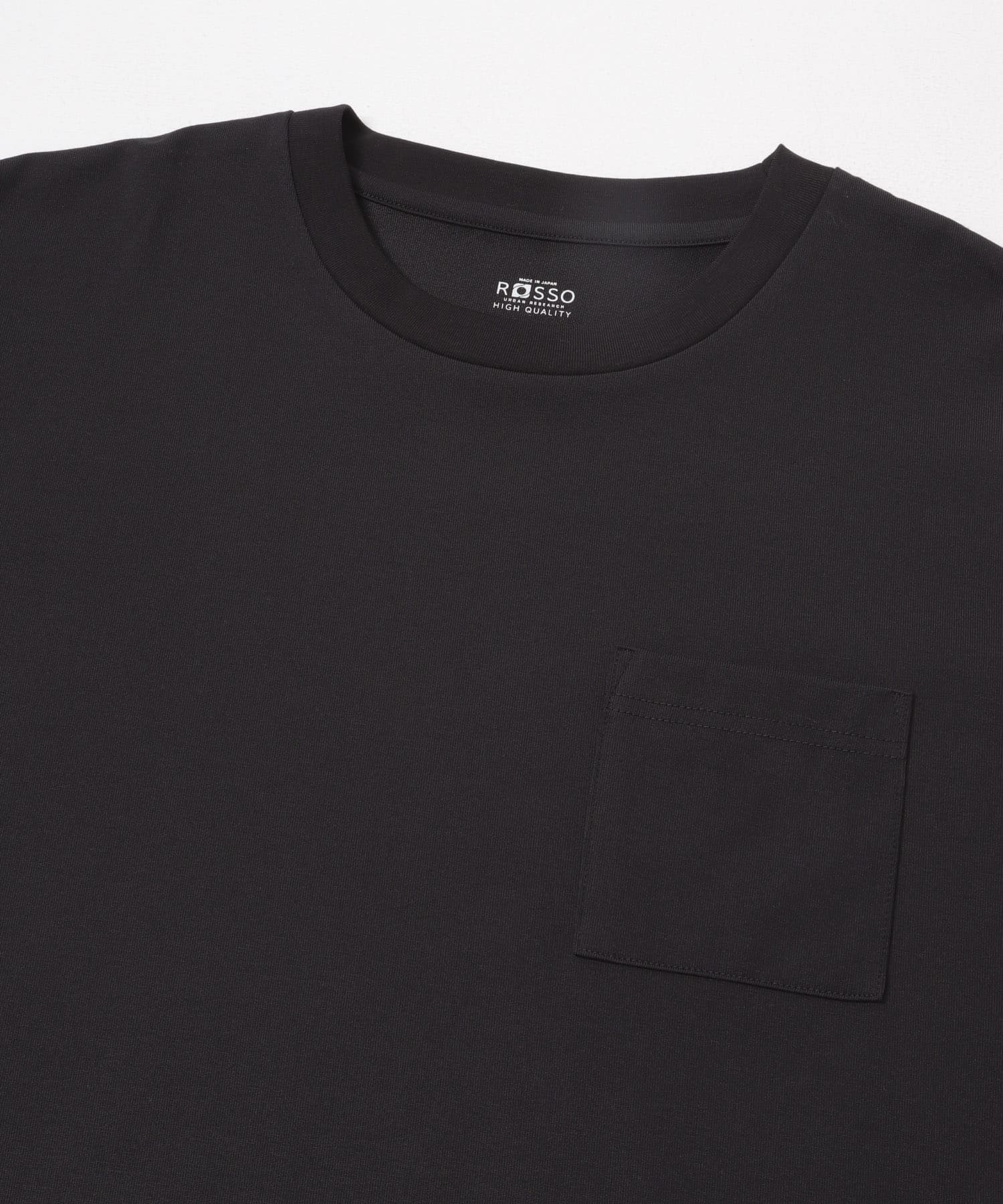 『接触冷感/吸水速乾/UVカット』ハイクオリティリラックスフィットTシャツ BLACK S