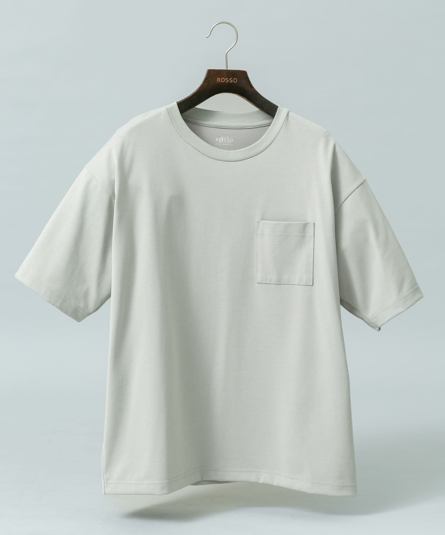 『接触冷感/吸水速乾/UVカット』ハイクオリティリラックスフィットTシャツ ICE GRAY M