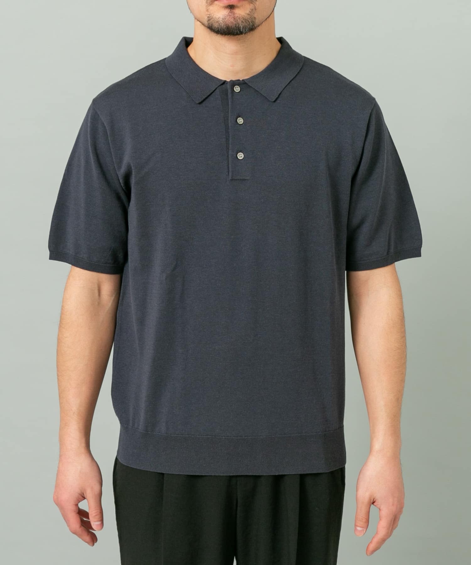 WEB限定』シルク混サマーニットポロシャツ(M BROWN): トップス｜URBAN