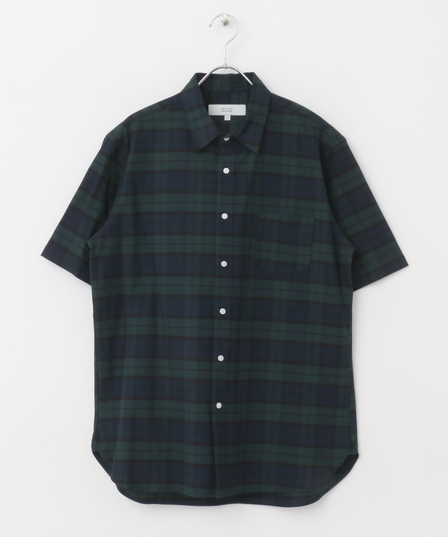 『WEB限定』『抗菌/消臭』『XXLサイズあり』ハイパフォーマンスオックス半袖シャツ BLK WATCH S