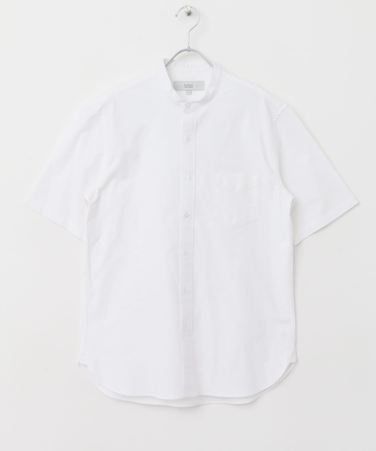 『WEB限定』『抗菌/消臭』『XXLサイズあり』ハイパフォーマンスバンドカラー半袖シャツ WHITE S