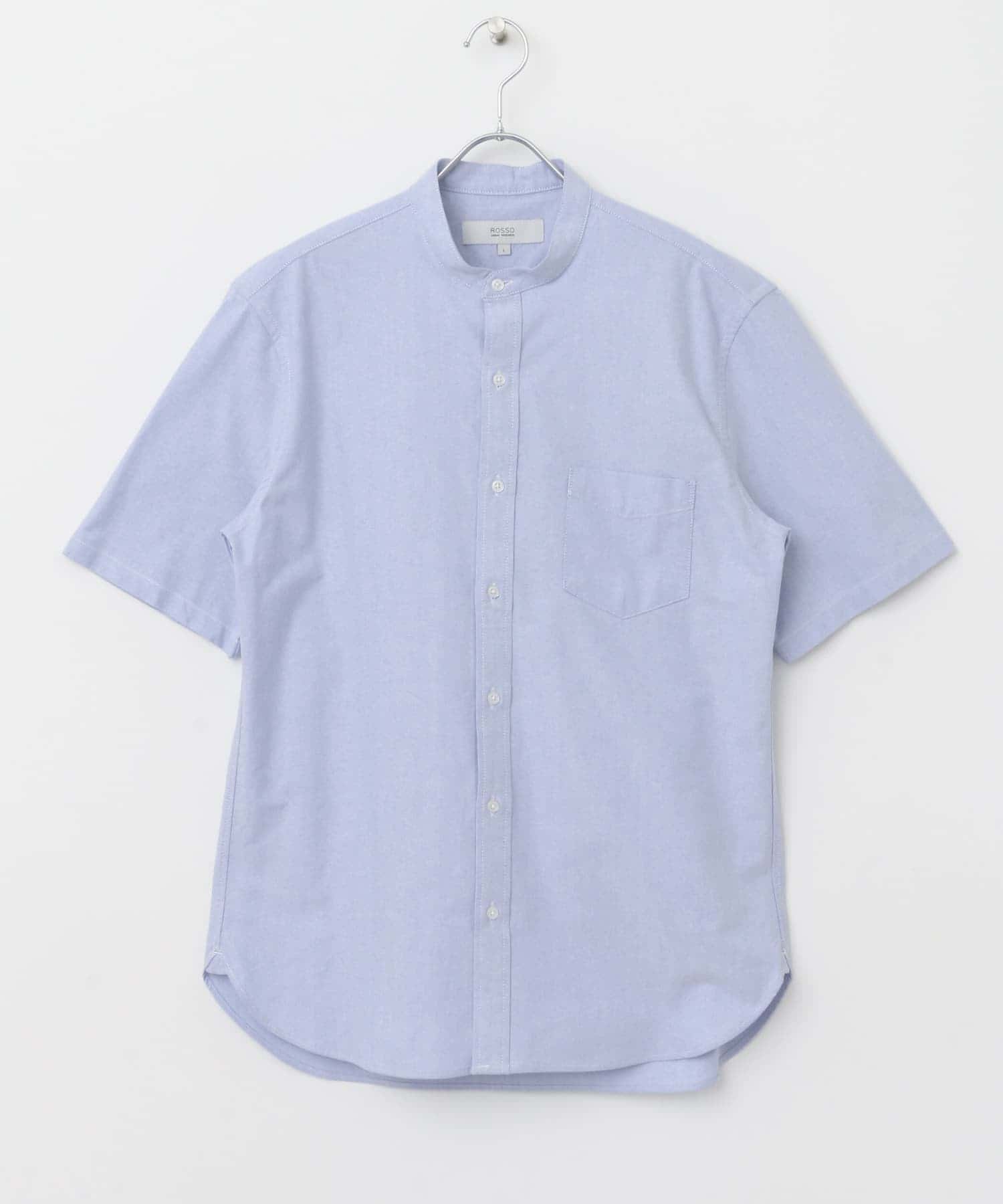 『WEB限定』『抗菌/消臭』『XXLサイズあり』ハイパフォーマンスバンドカラー半袖シャツ SAX S