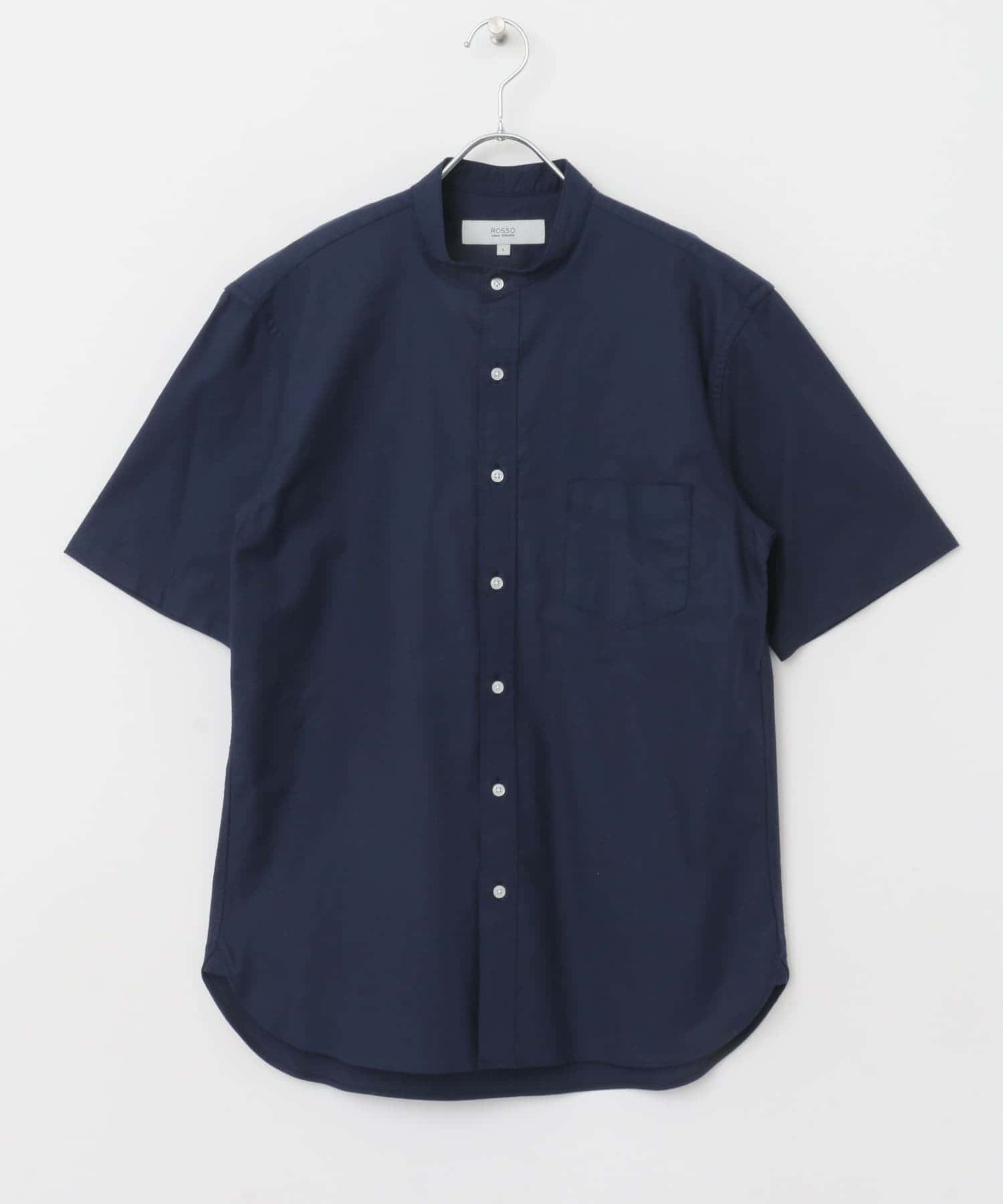 『WEB限定』『抗菌/消臭』『XXLサイズあり』ハイパフォーマンスバンドカラー半袖シャツ NAVY S
