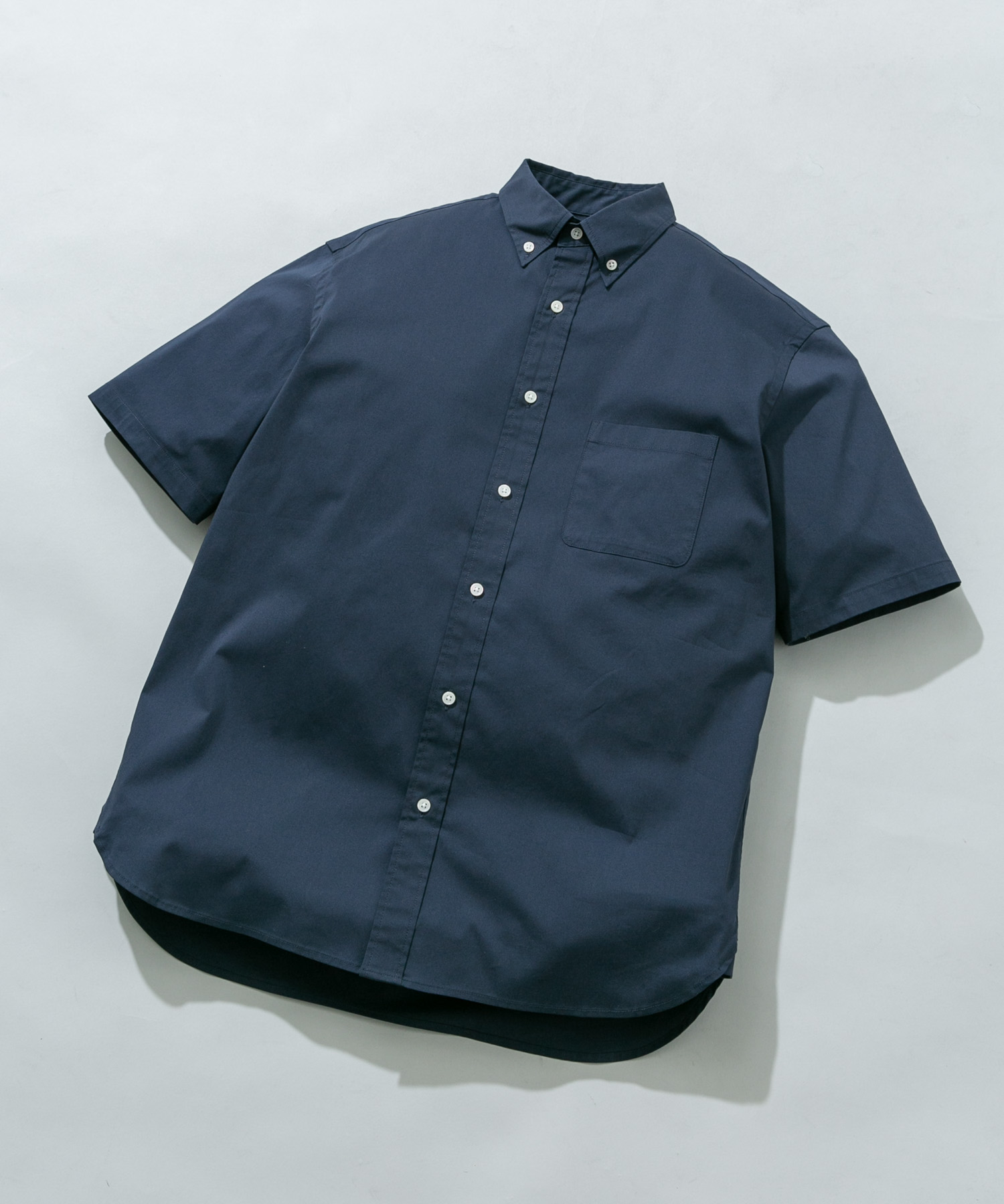 『XLサイズあり』ハイパフォーマンス快適ショートスリーブシャツ NAVY S