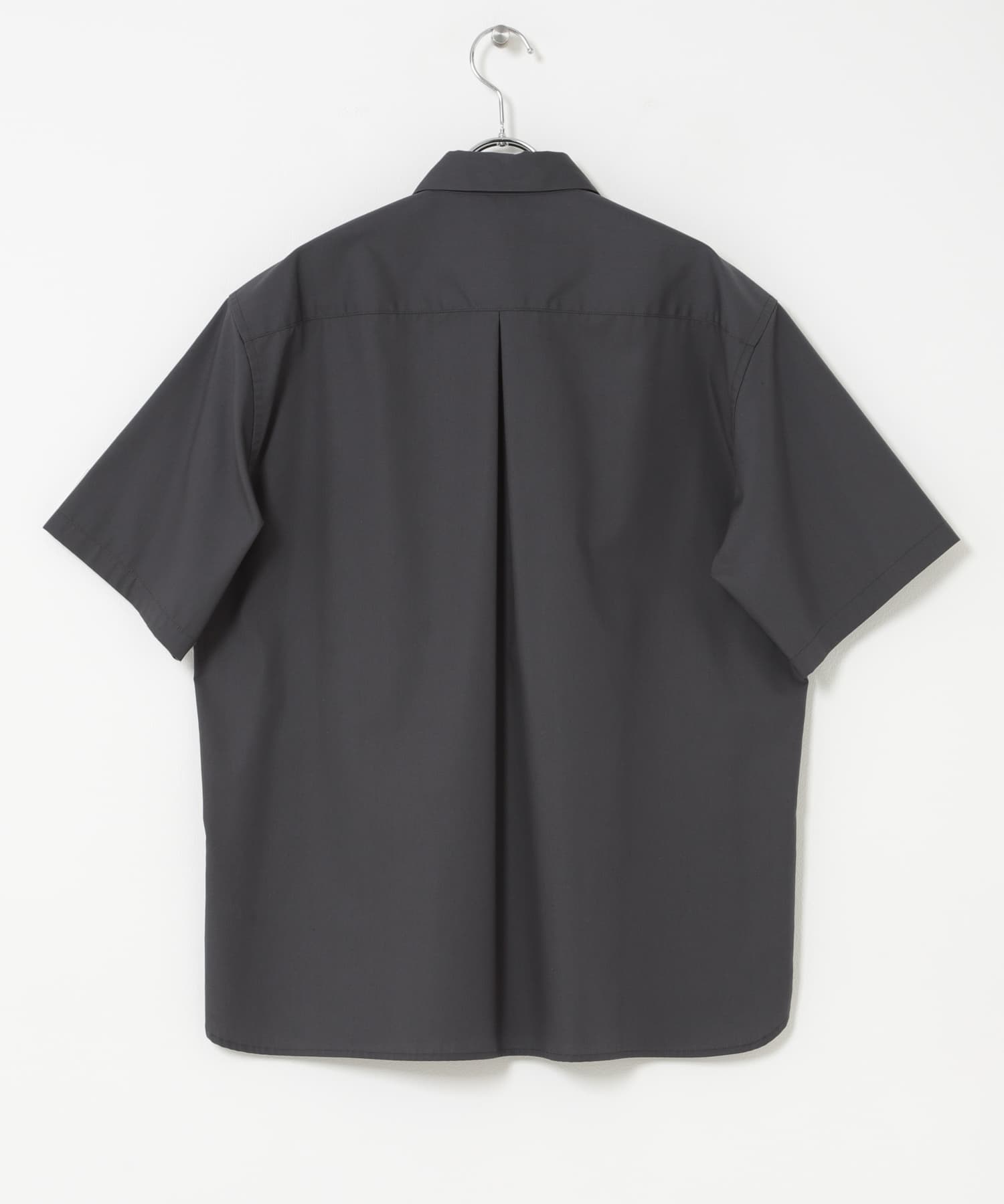 『XLサイズあり』アーバンリラックスブロード半袖シャツ CHARCOAL S