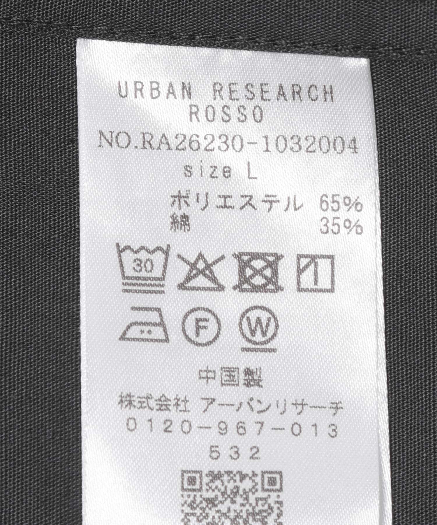 『XLサイズあり』アーバンリラックスブロード半袖シャツ CHARCOAL S