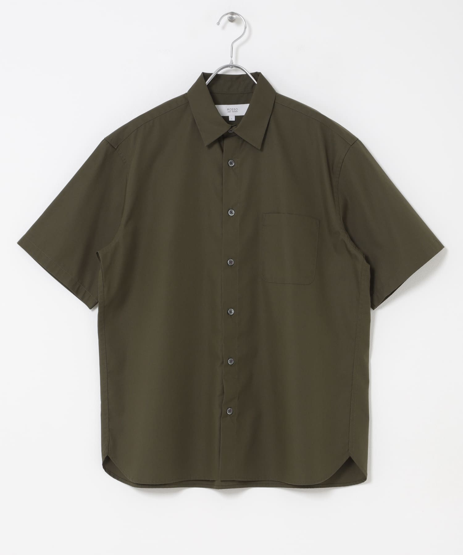 『XLサイズあり』アーバンリラックスブロード半袖シャツ KHAKI S