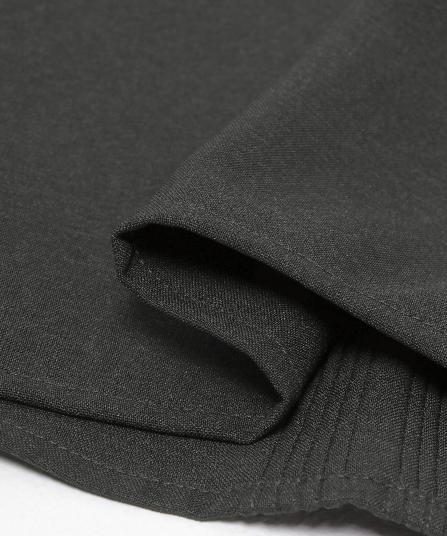 『セットアップ対応』『防シワ』サマーウール調キューバシャツ BLACK M