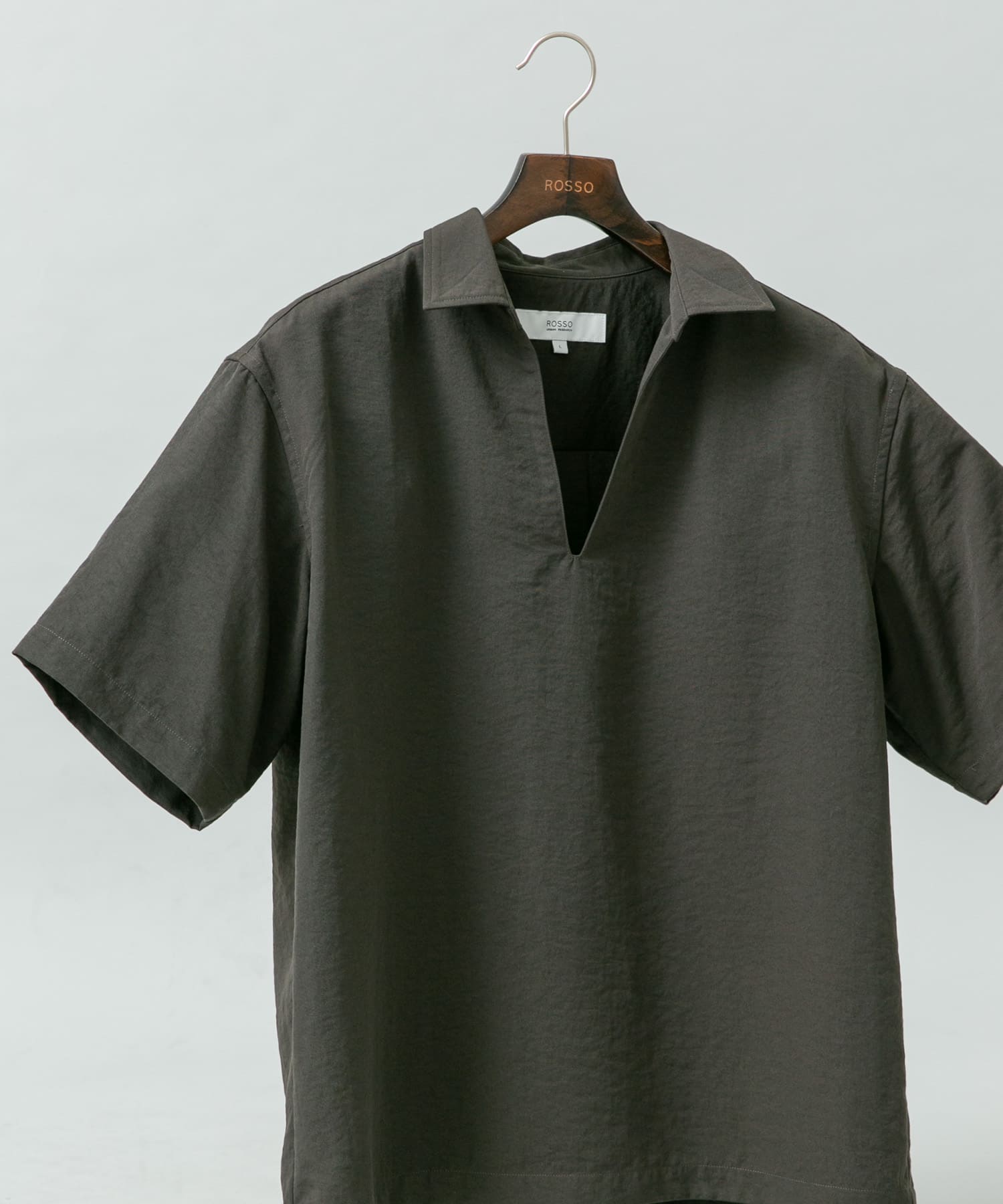 『セットアップ対応』『防シワ/速乾』ドライイージースキッパーシャツ CHARCOAL L