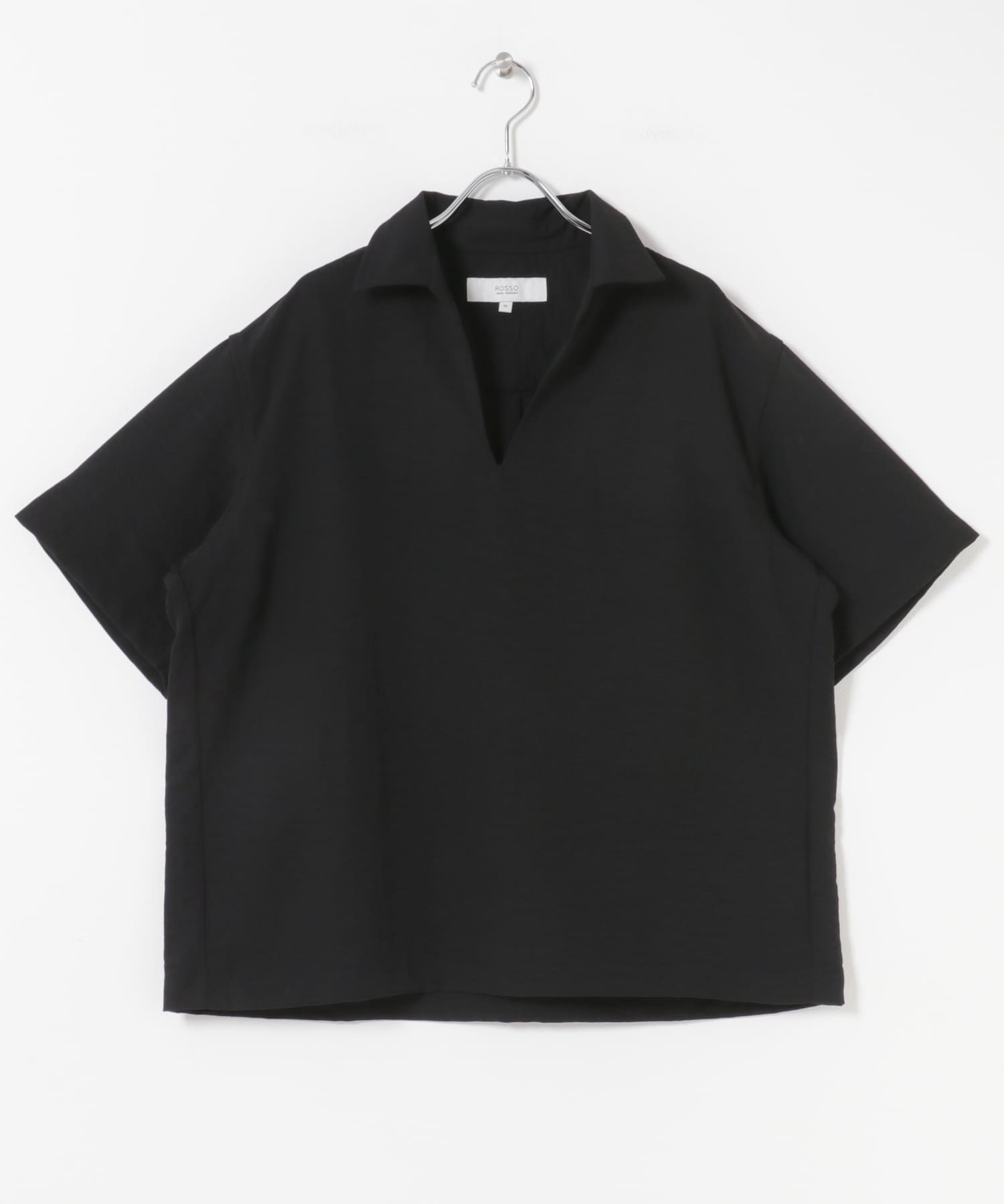 『セットアップ対応』『防シワ/速乾』ドライイージースキッパーシャツ BLACK M
