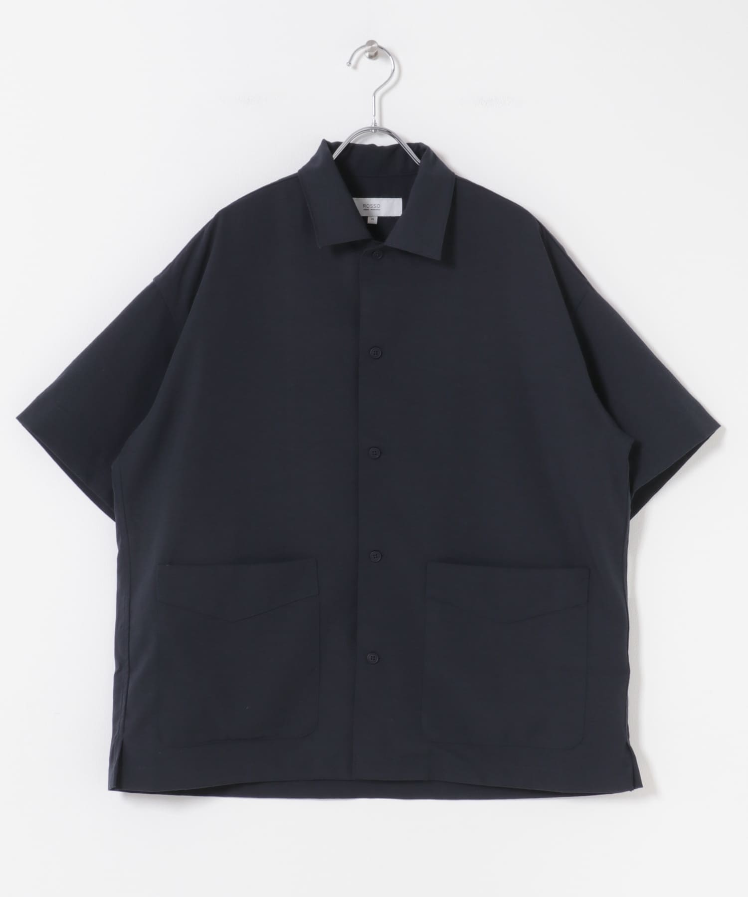 『セットアップ対応』『防シワ/速乾』ドライイージーショートスリーブシャツジャケット NAVY M