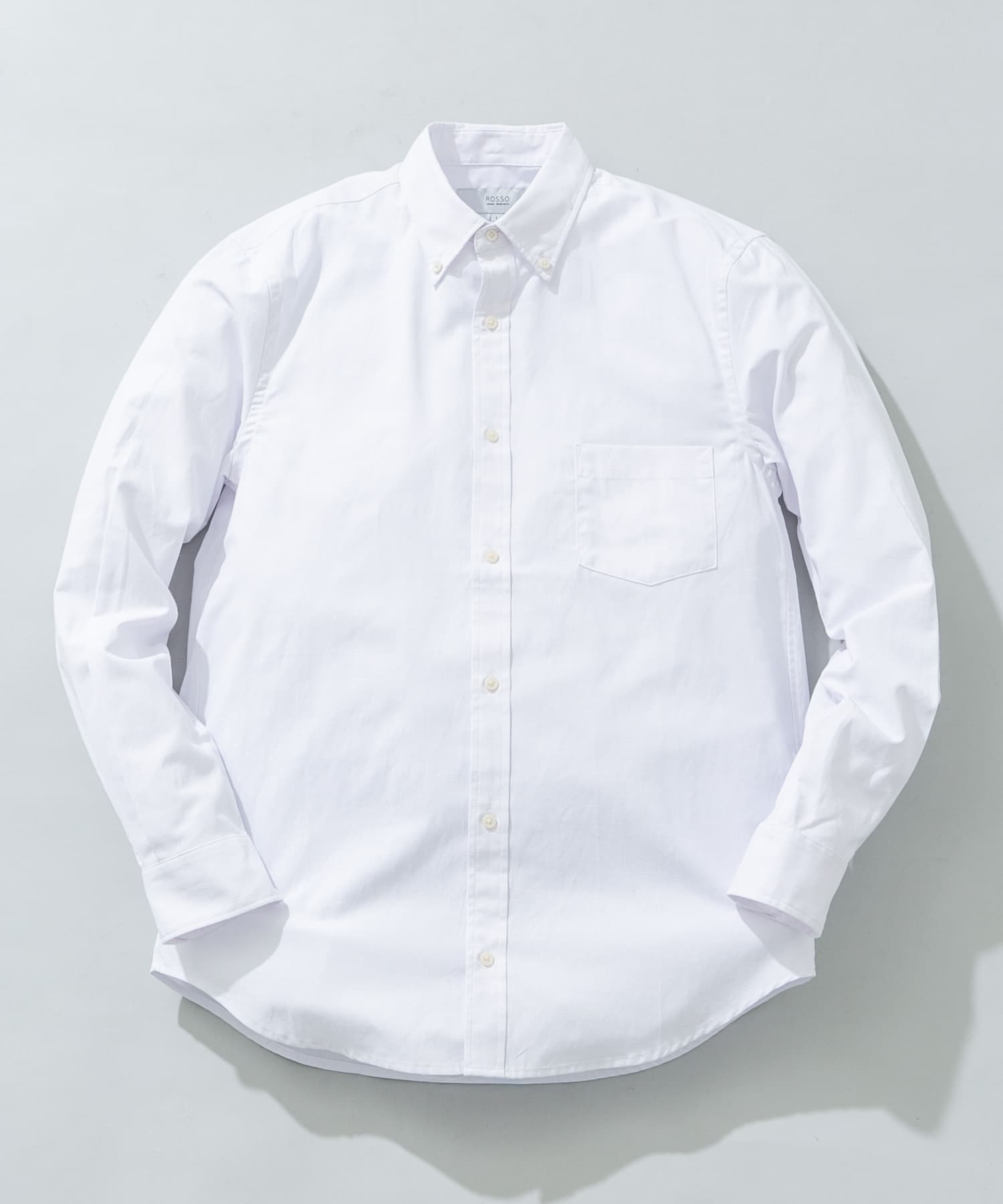 『WEB限定』『イージーケア』『XLサイズあり』ハイパフォーマンスリネンボタンダウンシャツ WHITE M