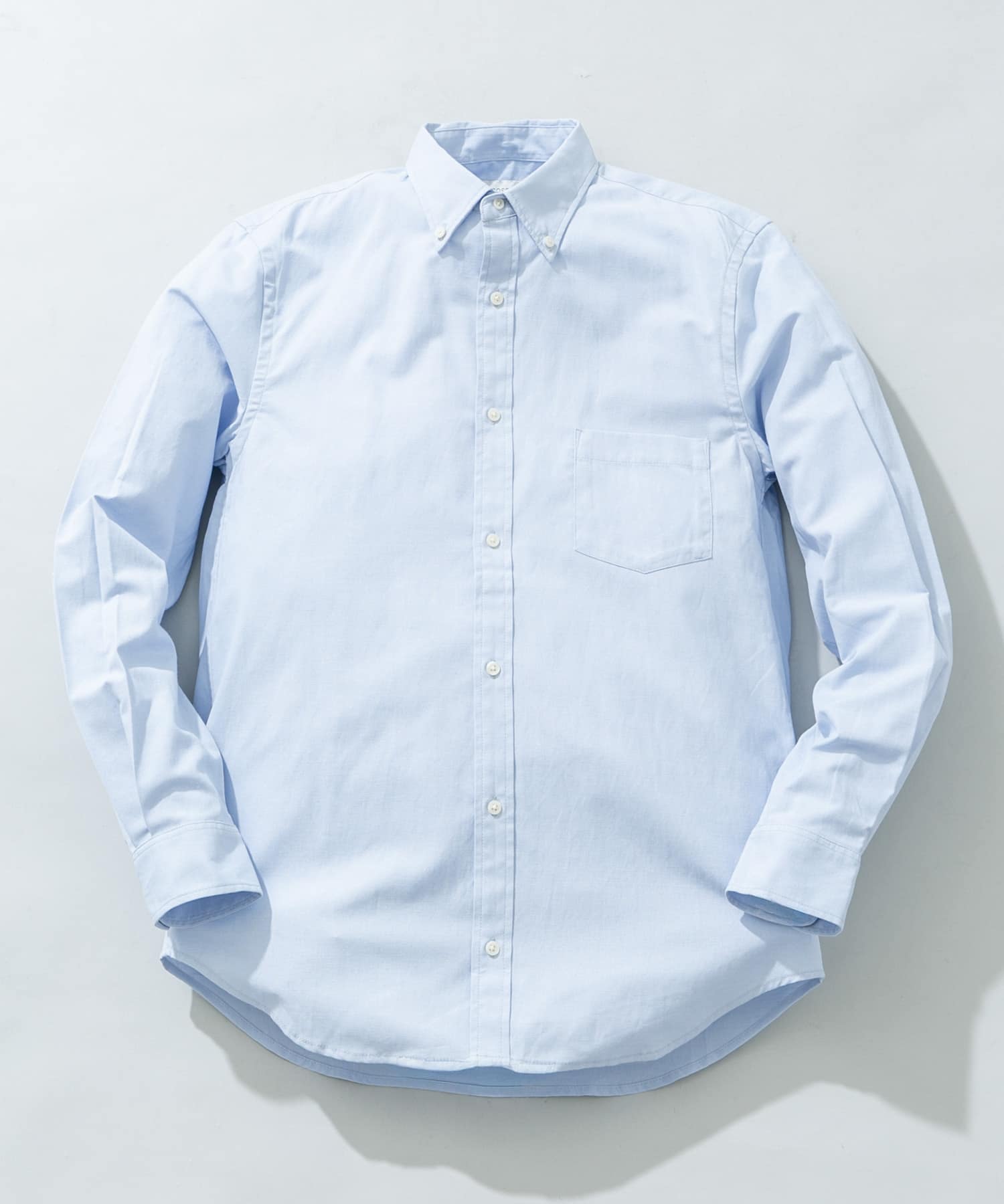 『WEB限定』『イージーケア』『XLサイズあり』ハイパフォーマンスリネンボタンダウンシャツ SAX S