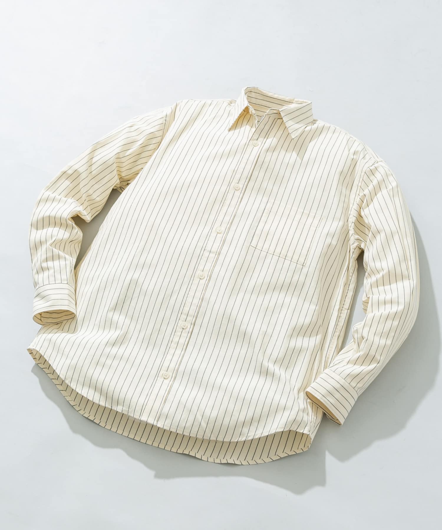 『WEB限定』『イージーケア』『XLサイズあり』アーバンリラックスリネンシャツ IVORY ST S