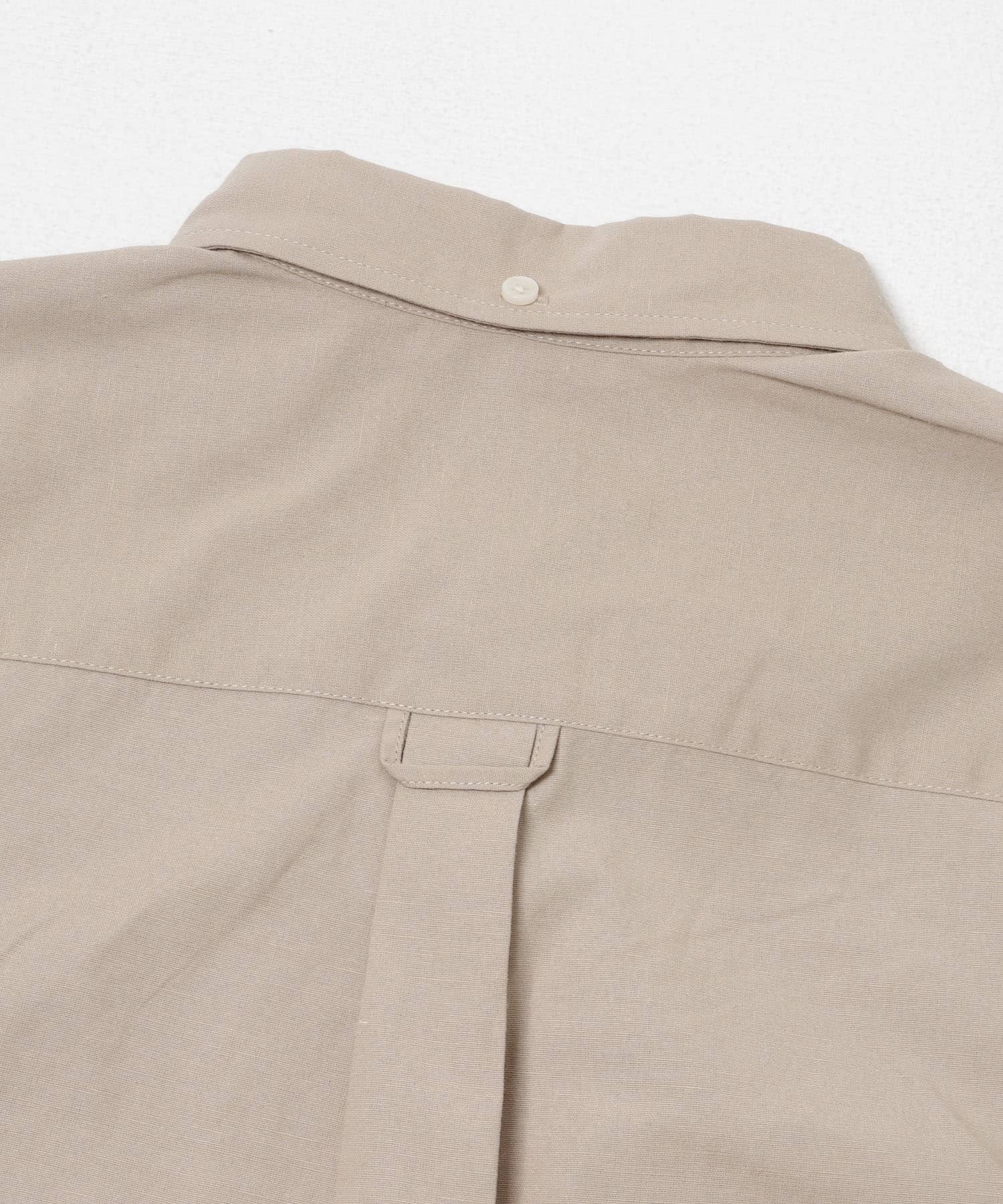 『イージーケア』ハイパフォーマンスリネン七分袖シャツ BEIGE S
