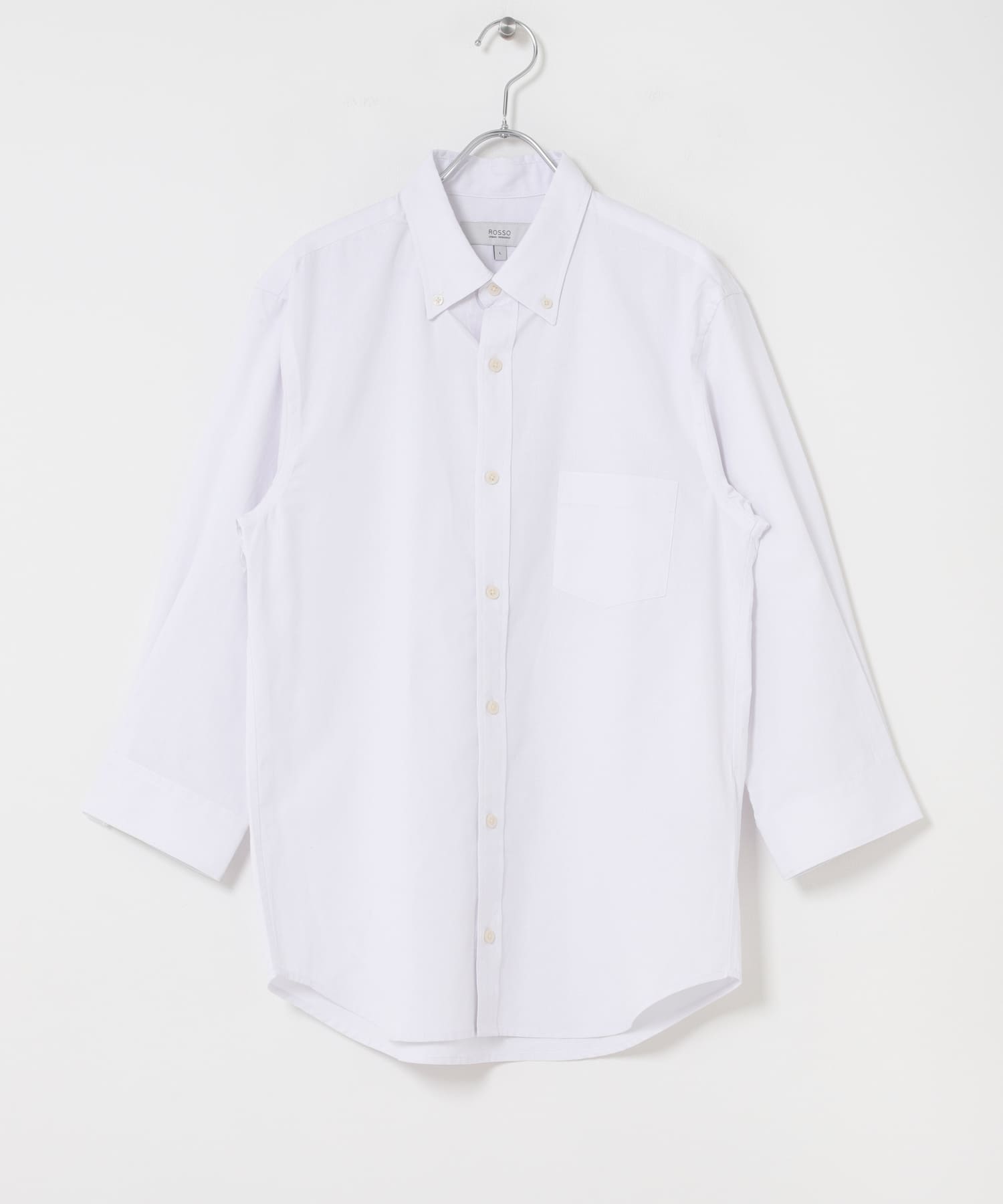 ハイパフォーマンスリネン七分袖シャツ WHITE S