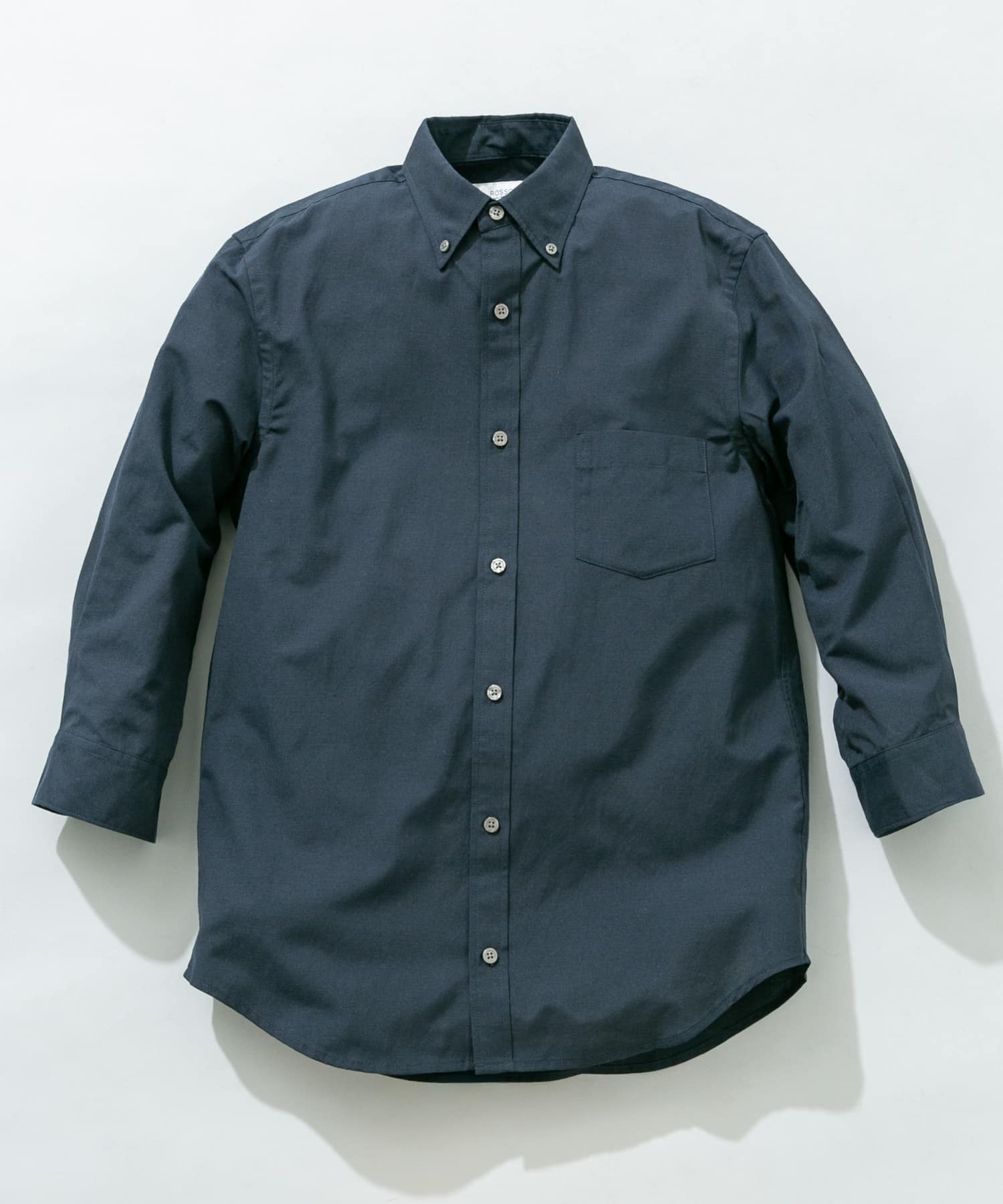 ハイパフォーマンスリネン七分袖シャツ NAVY S