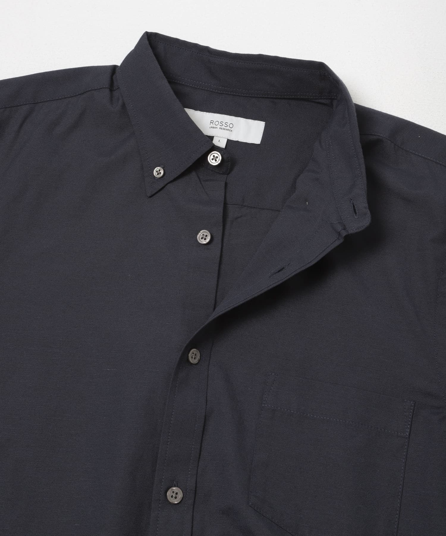 ハイパフォーマンスリネン七分袖シャツ NAVY S