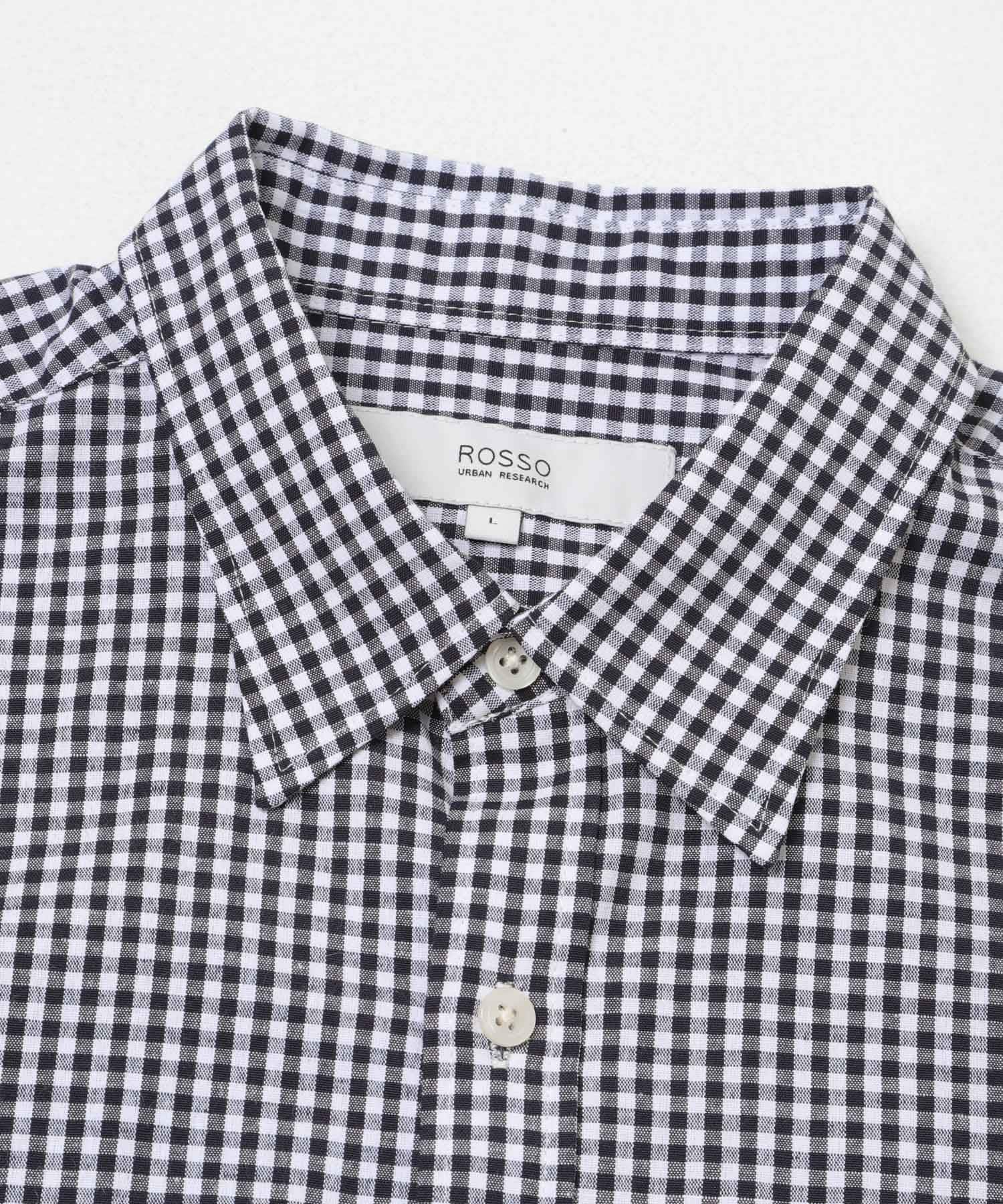 『イージーケア / XLサイズあり』ハイパフォーマンスリネン半袖シャツ NAVY CHK S