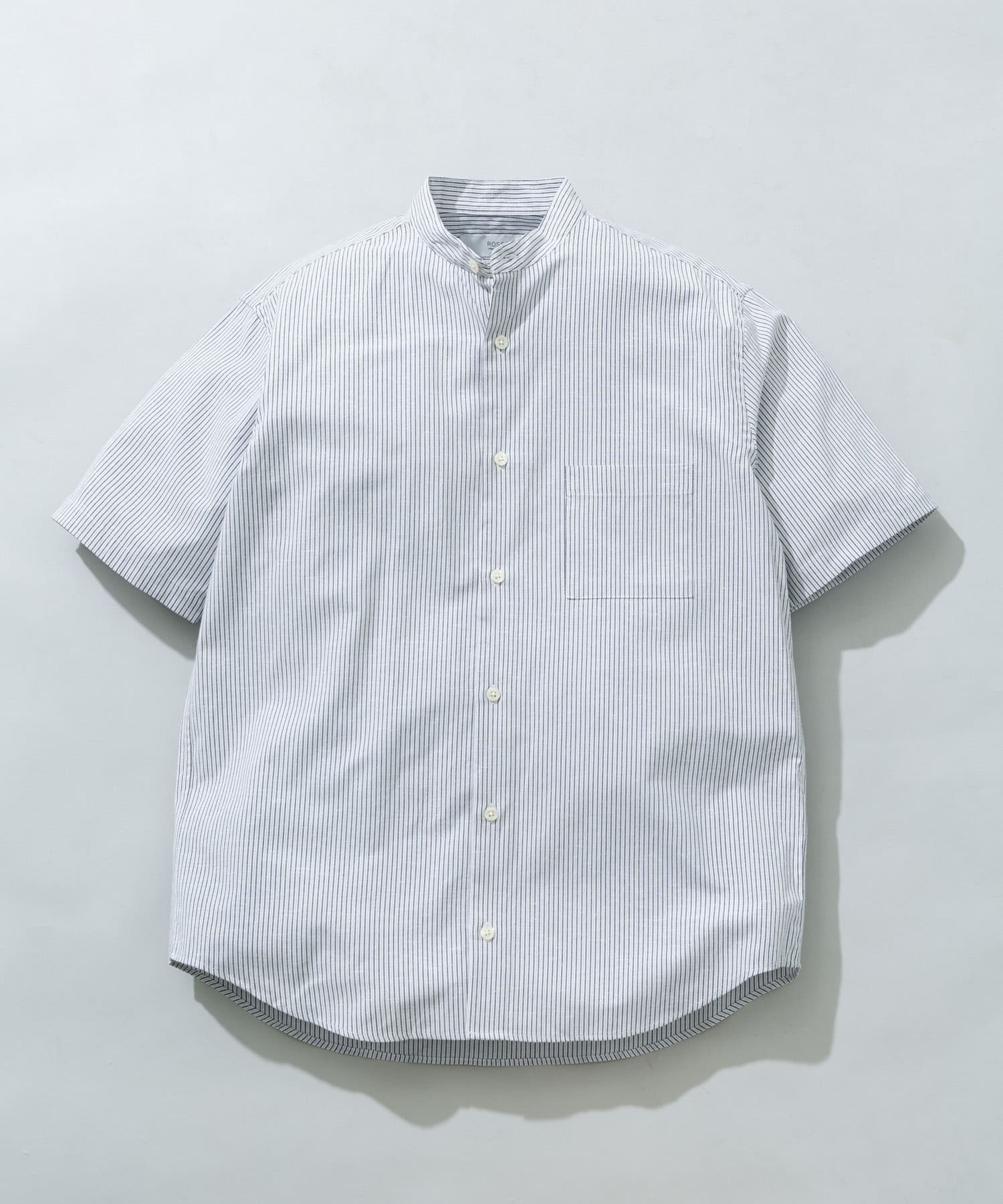 『WEB限定』『イージーケア / XLサイズあり』ハイパフォーマンスリネンバンド半袖シャツ