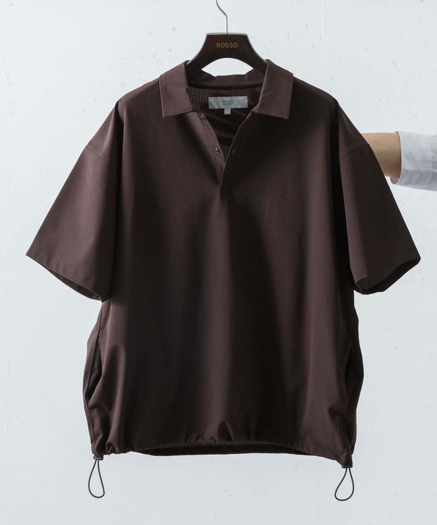 『WEB限定』『XLサイズあり』『吸水速乾』Air Stretch ポロシャツ BROWN S