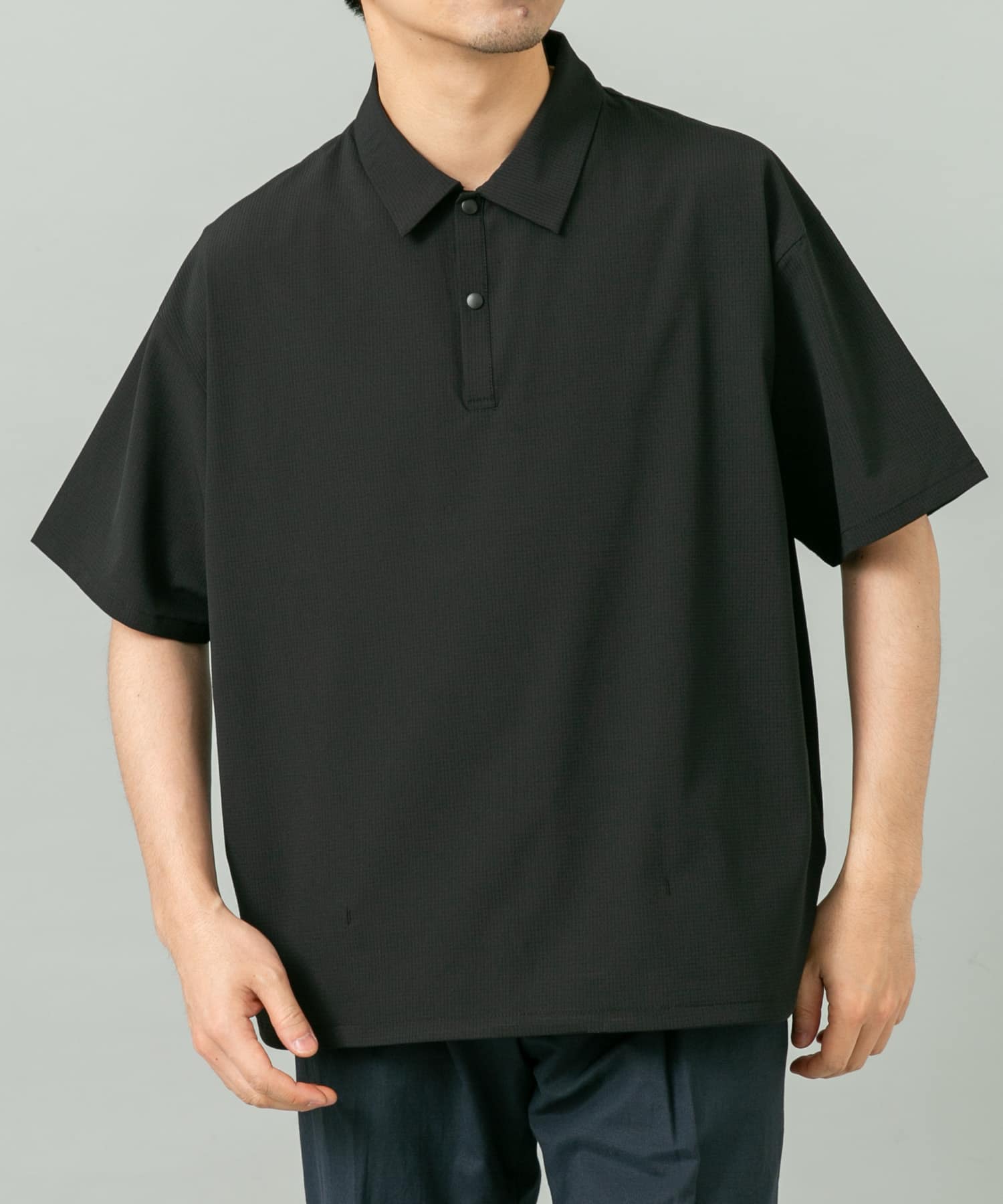 THE RERACS 24ss ポロシャツ 黒 サイズ46 THE RERACS(ザ・リラクス)｜【MEN】レギュラーカラーポロシャツ