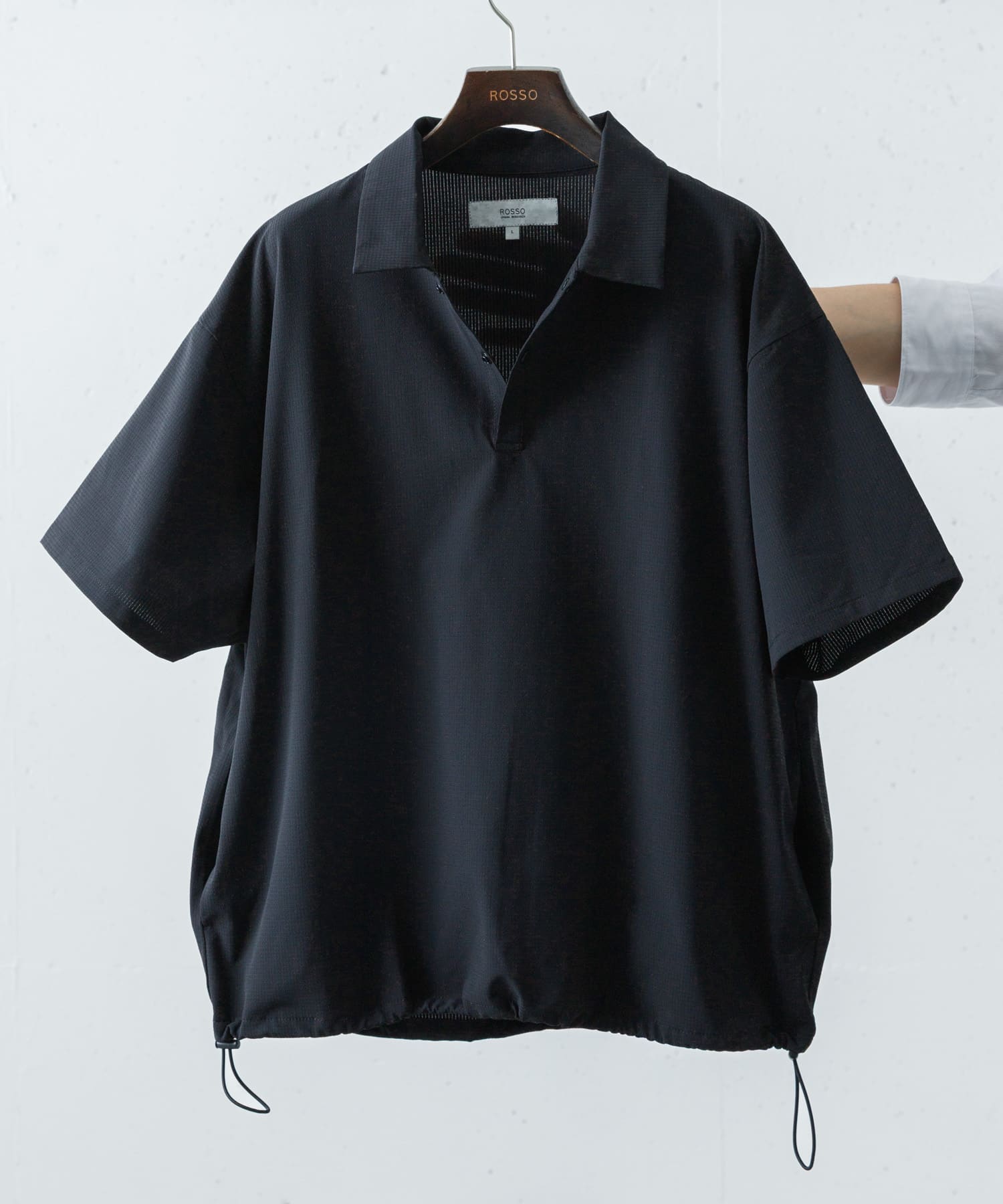『WEB限定』『XLサイズあり』『吸水速乾』Air Stretch ポロシャツ BLACK S