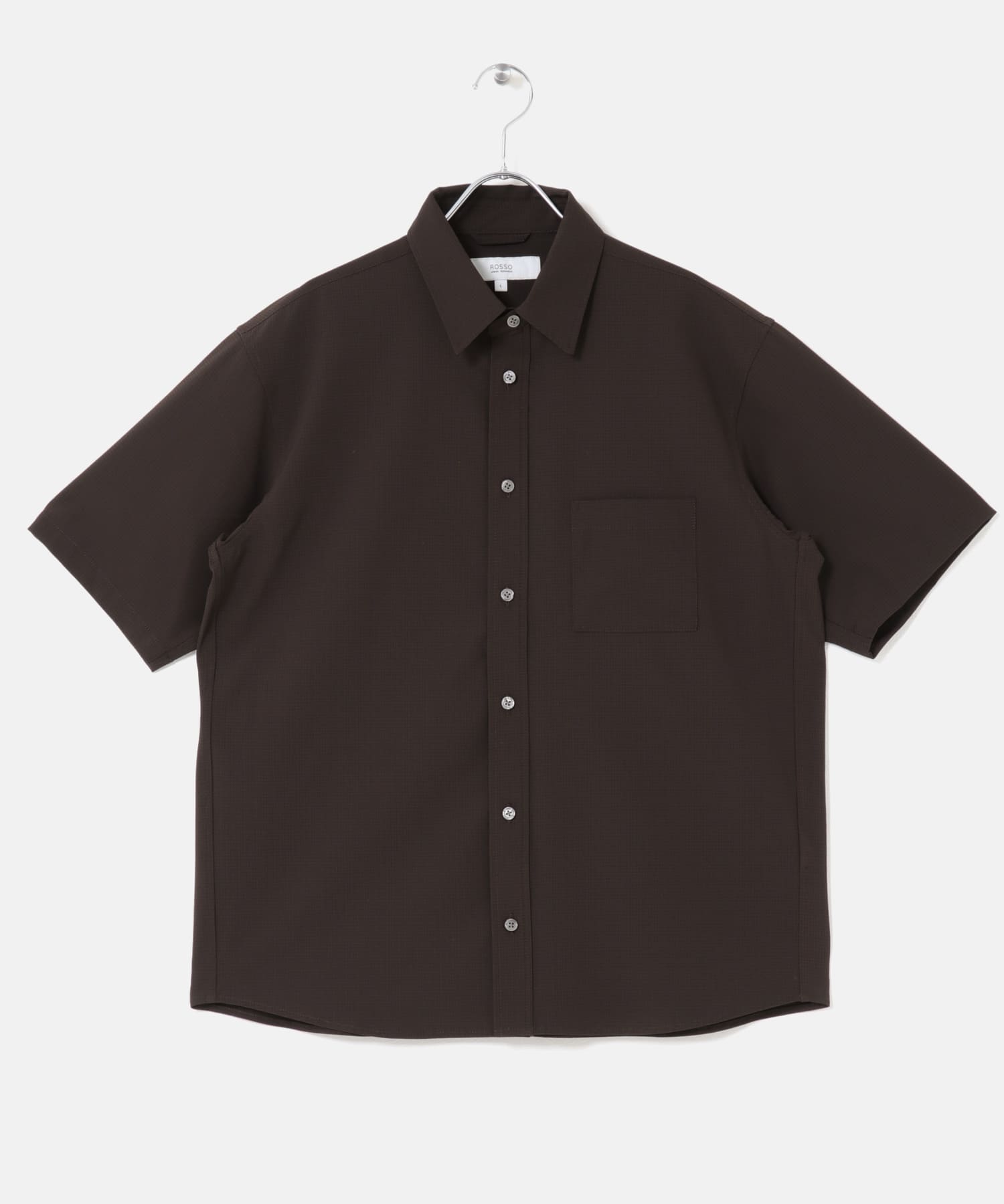 『WEB限定』『XLサイズあり』『吸水速乾』Air Stretch レギュラーカラーシャツ BROWN S