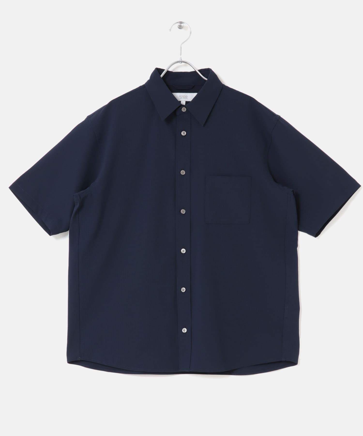 『WEB限定』『XLサイズあり』『吸水速乾』Air Stretch レギュラーカラーシャツ NAVY S