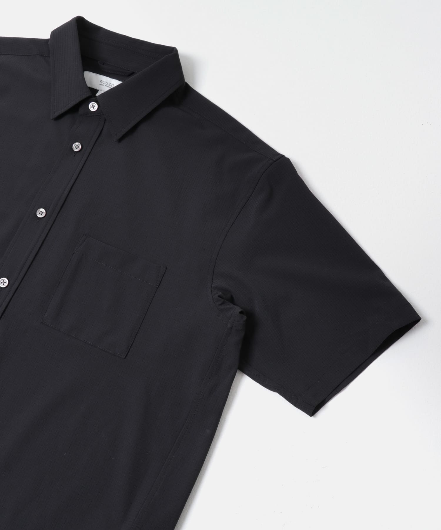 『WEB限定』『XLサイズあり』『吸水速乾』Air Stretch レギュラーカラーシャツ BLACK S