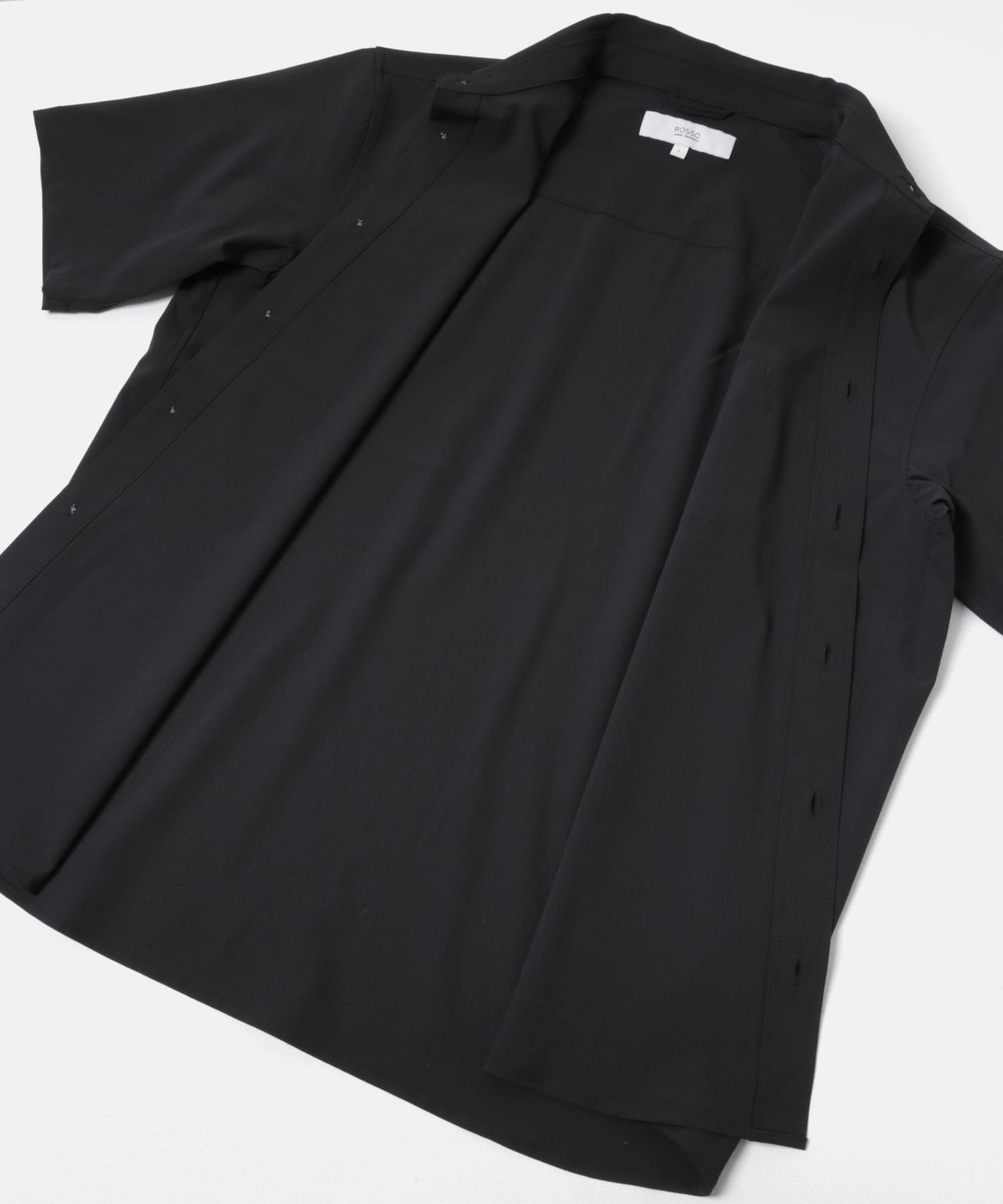 『WEB限定』『XLサイズあり』『吸水速乾』Air Stretch レギュラーカラーシャツ BLACK S