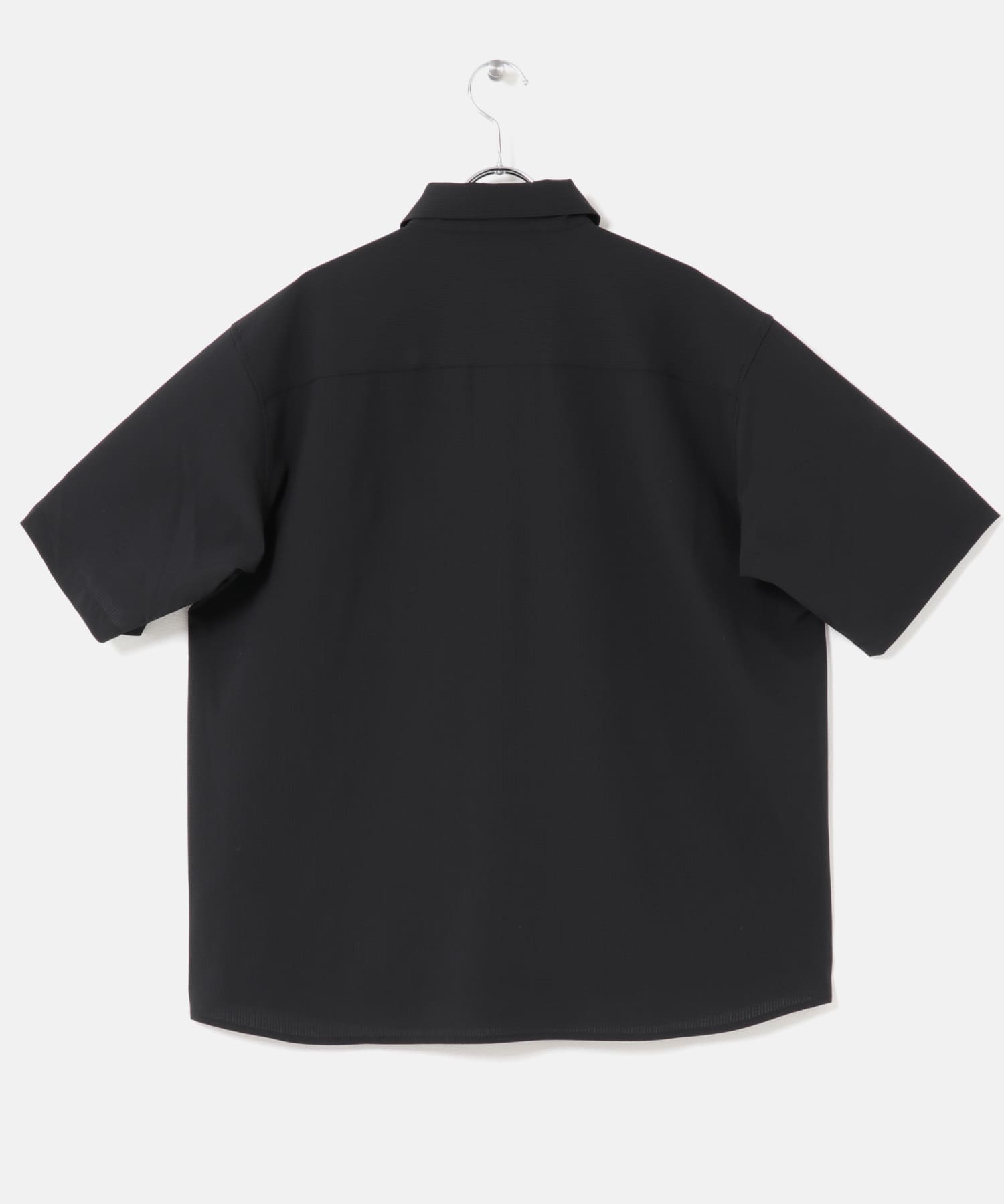 『WEB限定』『XLサイズあり』『吸水速乾』Air Stretch レギュラーカラーシャツ BLACK S