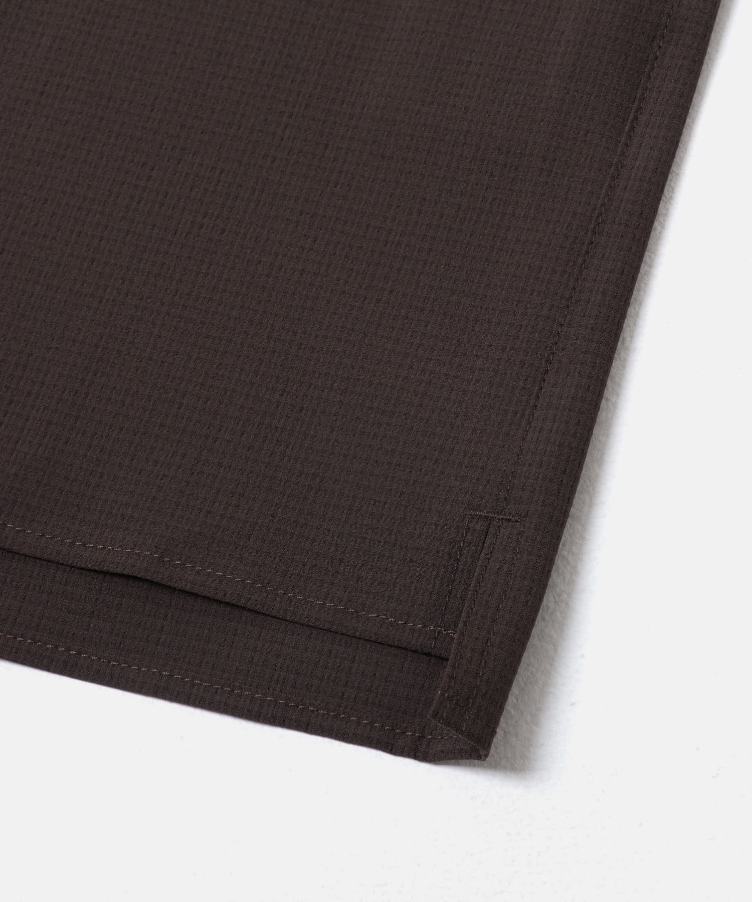 『WEB限定』『XLサイズあり』『吸水速乾』Air Stretch バンドカラーシャツ BROWN S