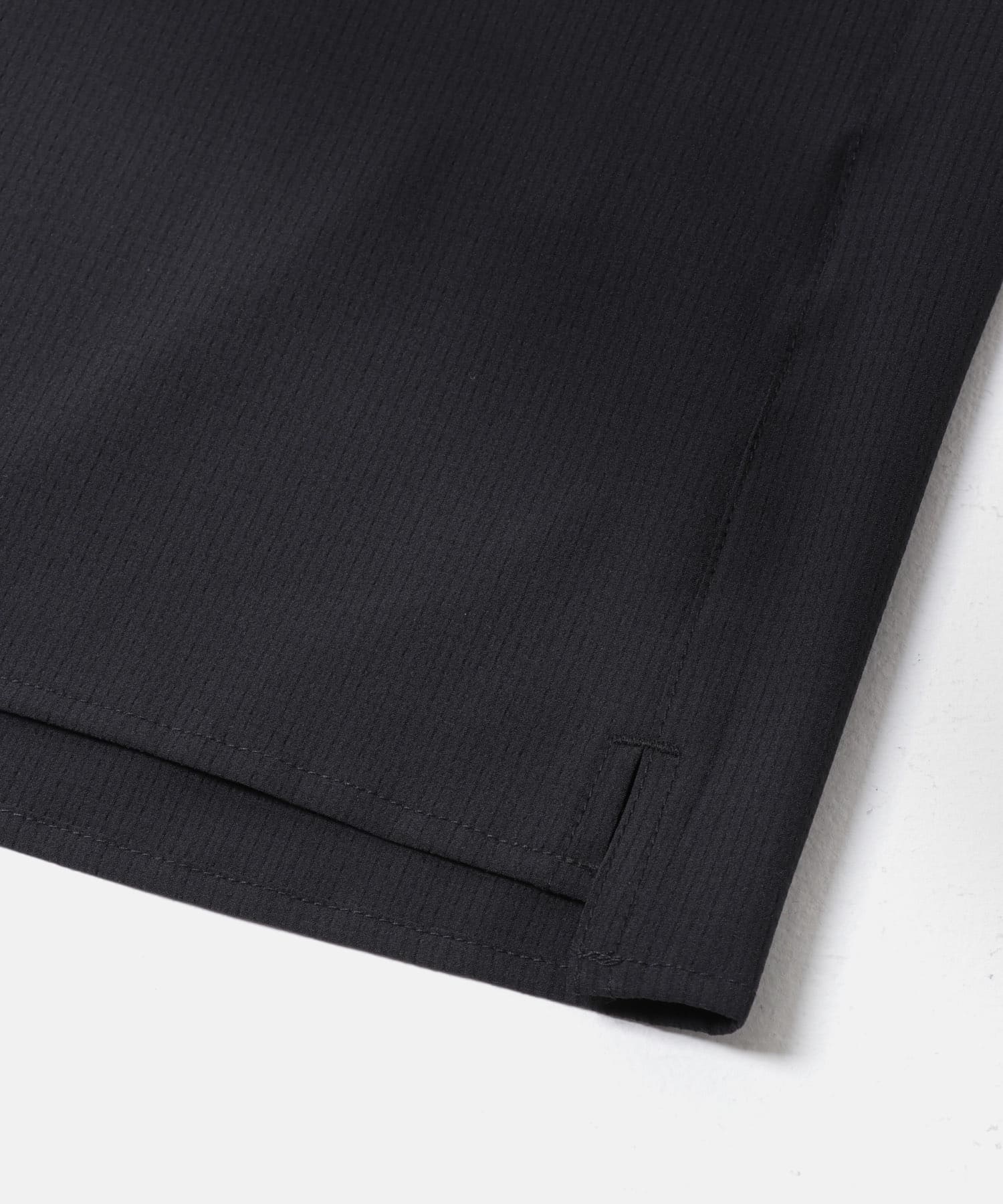 『WEB限定』『XLサイズあり』『吸水速乾』Air Stretch バンドカラーシャツ BLACK S