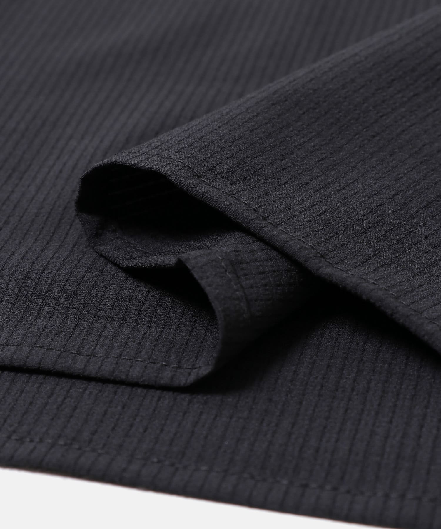 『WEB限定』『XLサイズあり』『吸水速乾』Air Stretch バンドカラーシャツ BLACK S