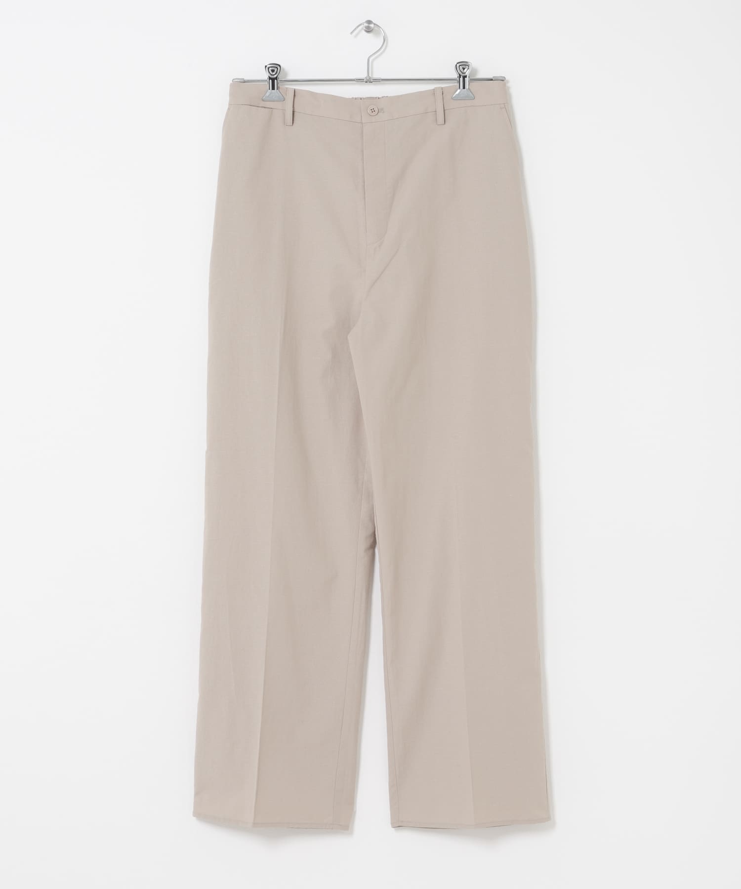 『イージーケア』『XLサイズあり』アーバンリラックスリネンストレートパンツ BEIGE S