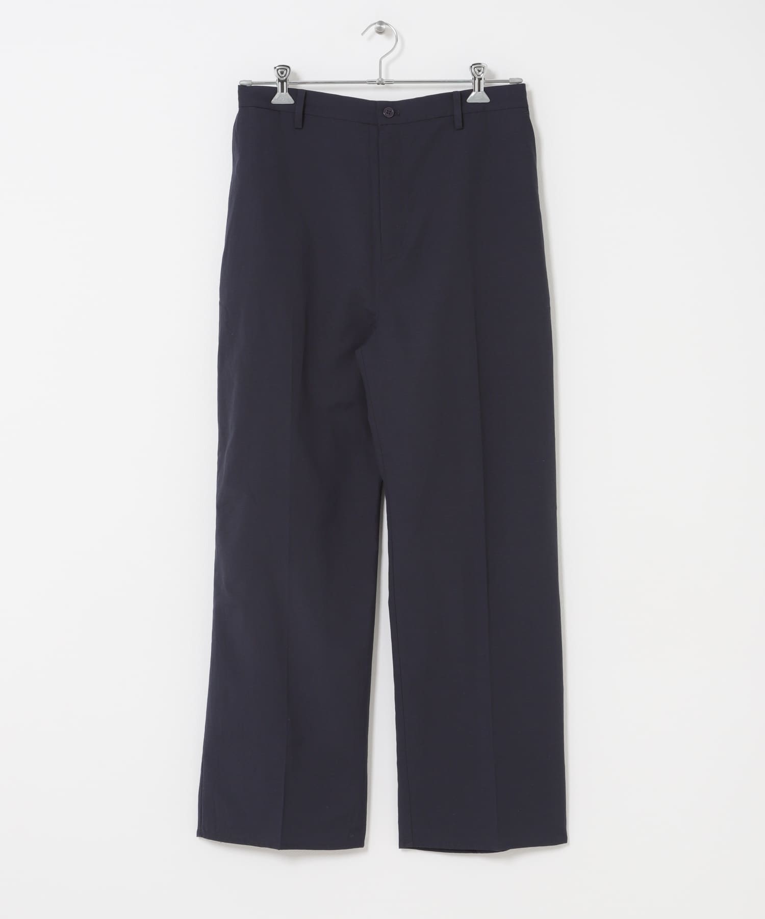 『イージーケア』『XLサイズあり』アーバンリラックスリネンストレートパンツ NAVY S